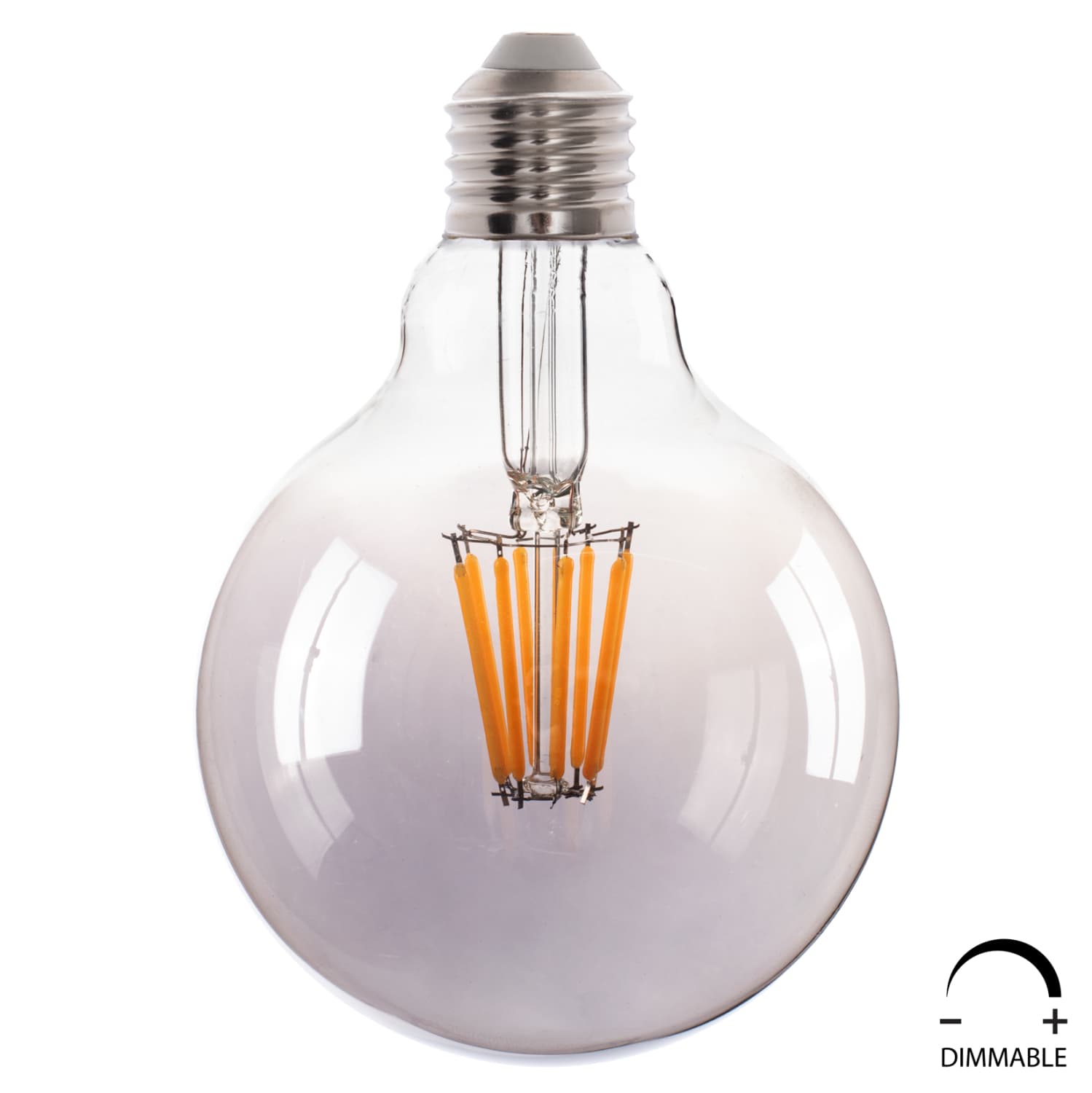 СВЕТИЛКА GLOBO LED ФИЛАМЕНТ 8W E27 3000K ЧАДЛИВА СО ПРИДУШУВАЊЕ