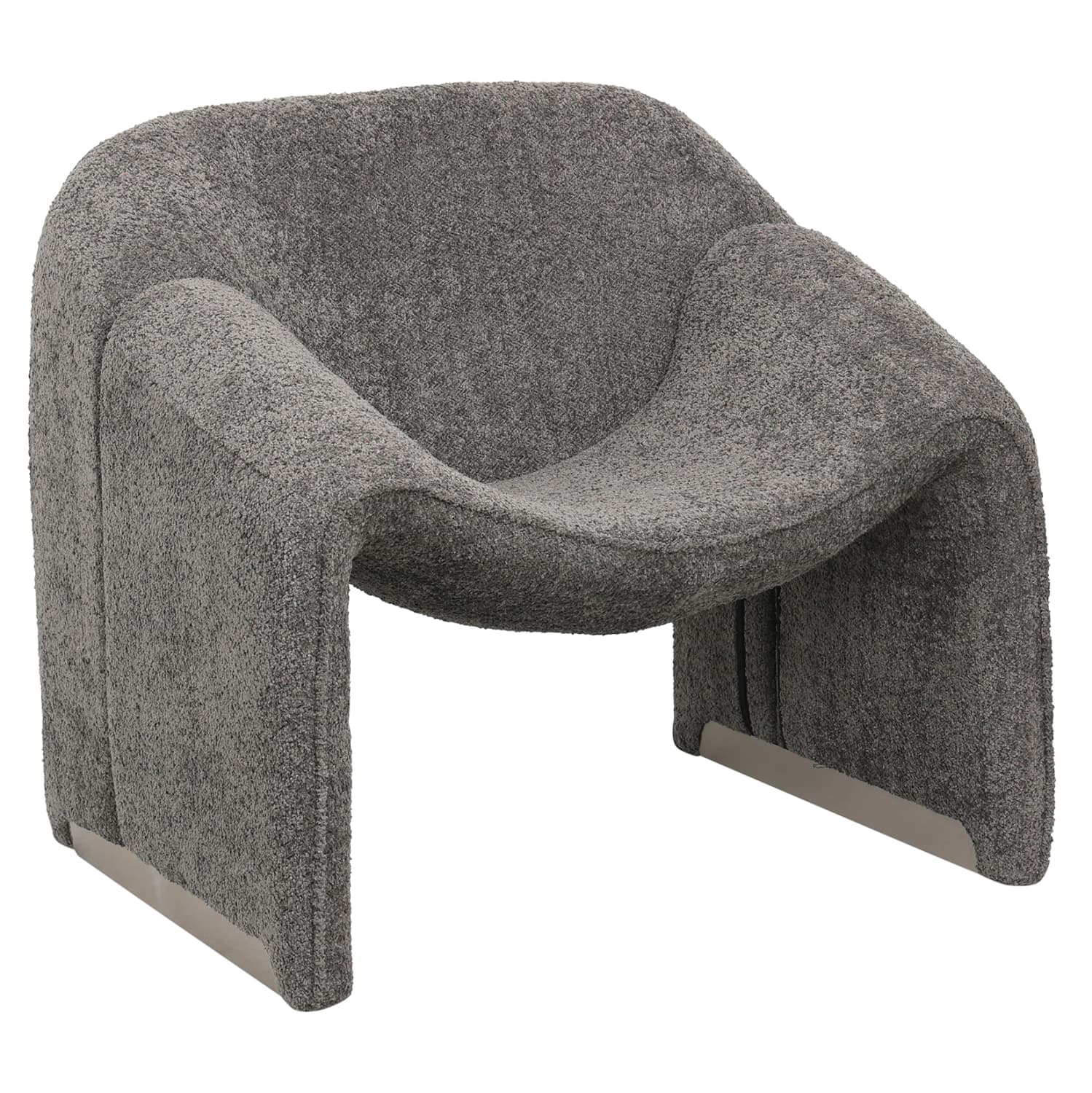 ФОТЕЉА SPINER СИВА BOUCLE ТКАЕНИНА 81x64x74Hcm.