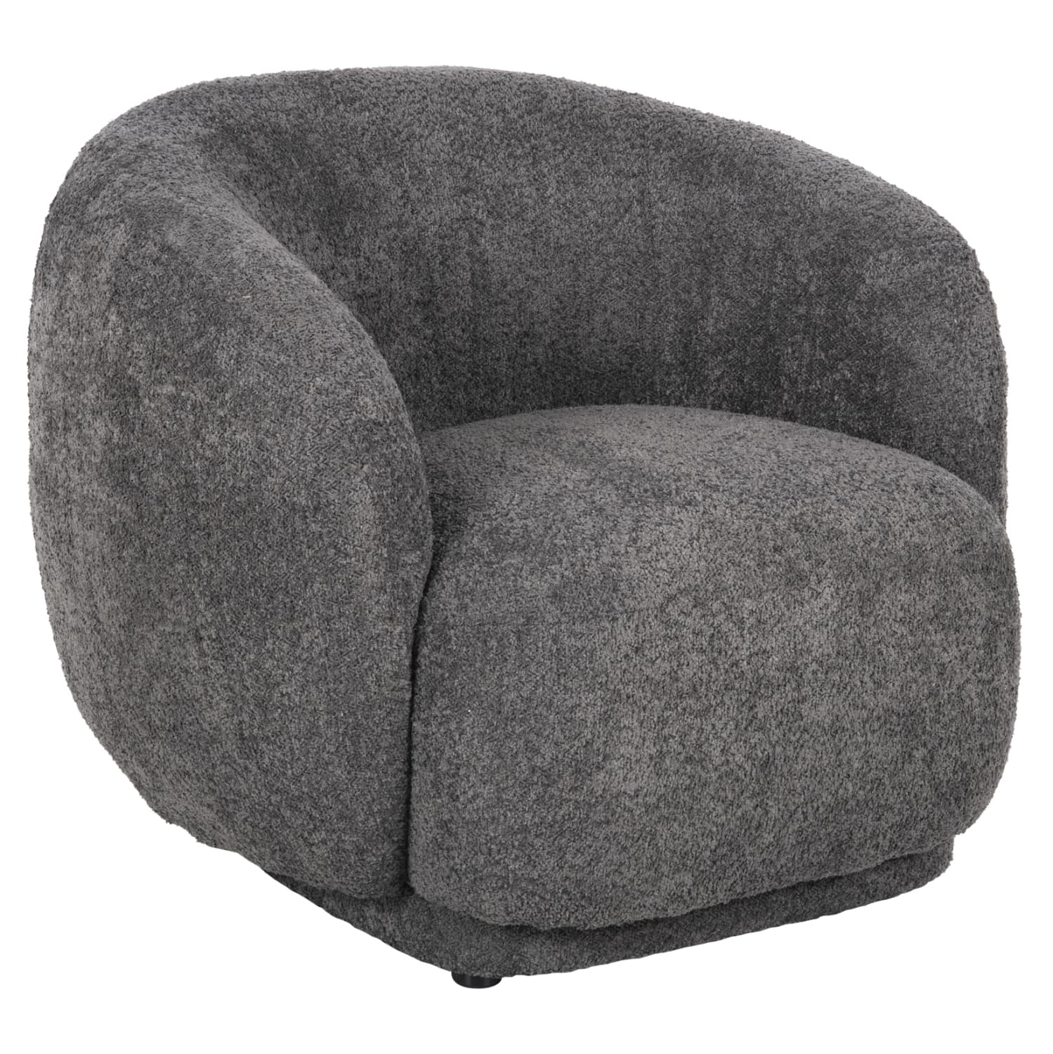 ФОТЕЉА KARPEN СИВА BOUCLE ТКАЕНИНА 93x87x78H cm.