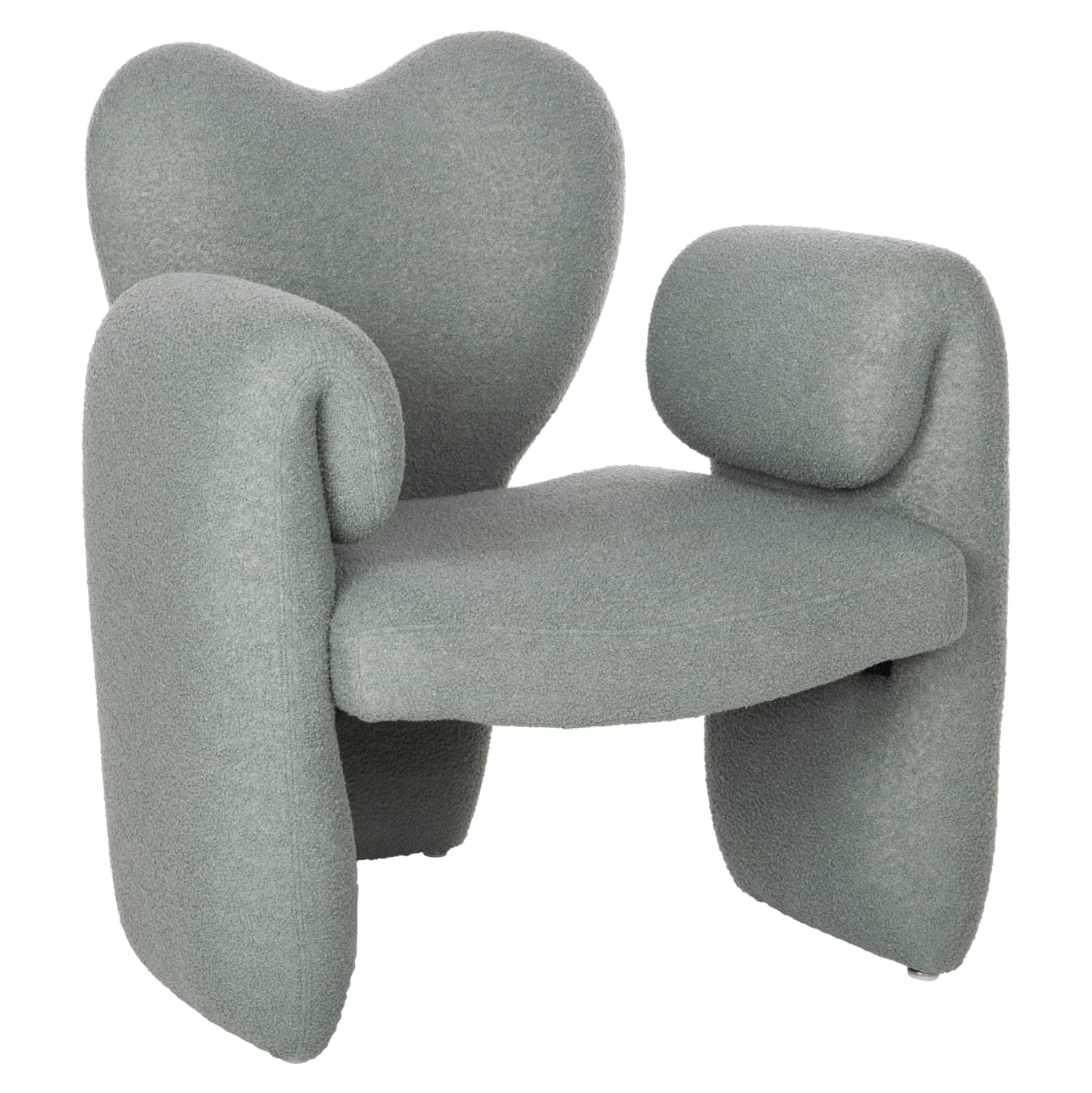 ТРАПЕЗАРИСКИ СТОЛ СО РАСПОНИ ЗА РАЦЕ HARTT PISTACHIO GREEN TEDDY ТКАЕНИНА 84x74x87Hcm.