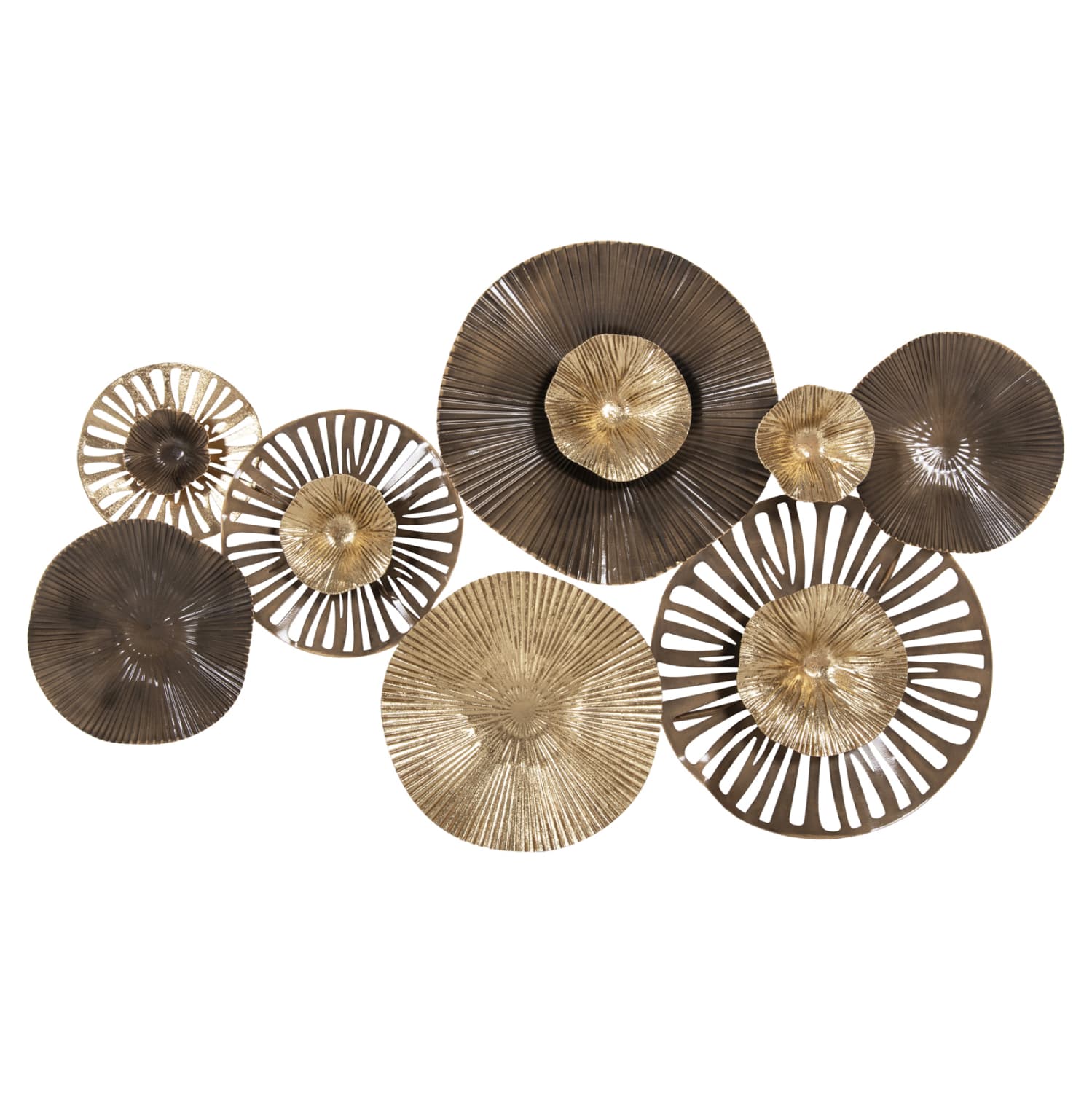 WALL DECOR METAL IN EARTH TONES 83x48Hcm.