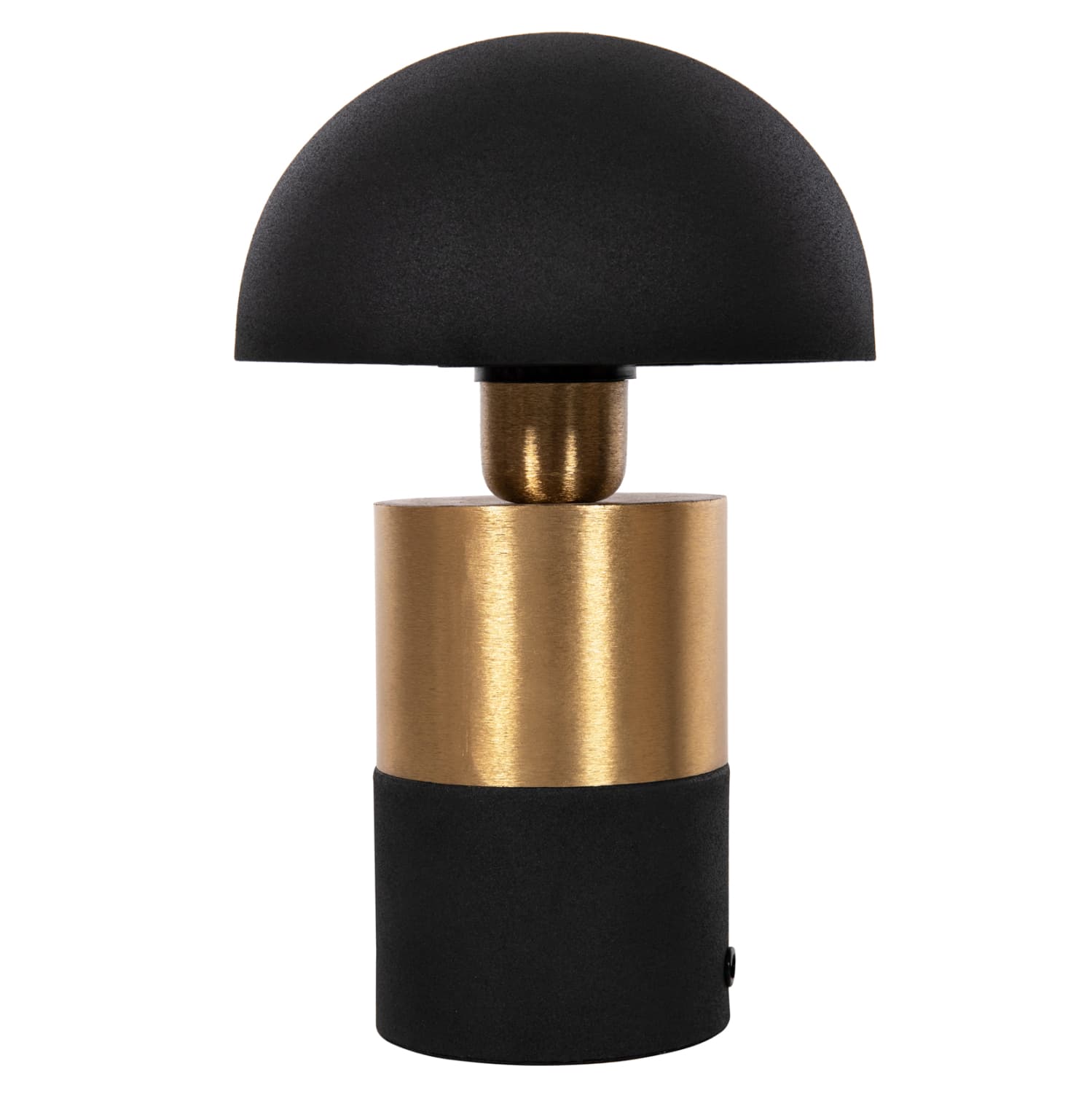 TABLE LAMP PUNE METAL IN BLACK-GOLD Φ18x28Hcm.