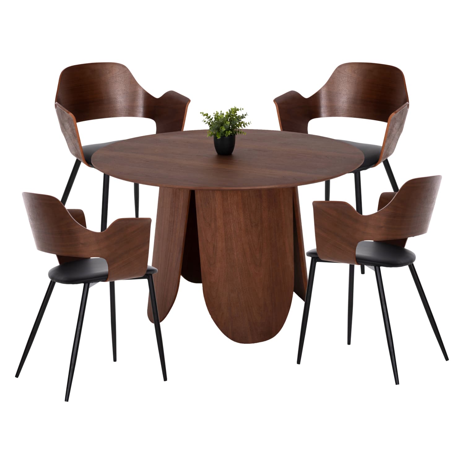 DINING SET 5PCS TABLE DENTY & 4 CHAIRS VELP