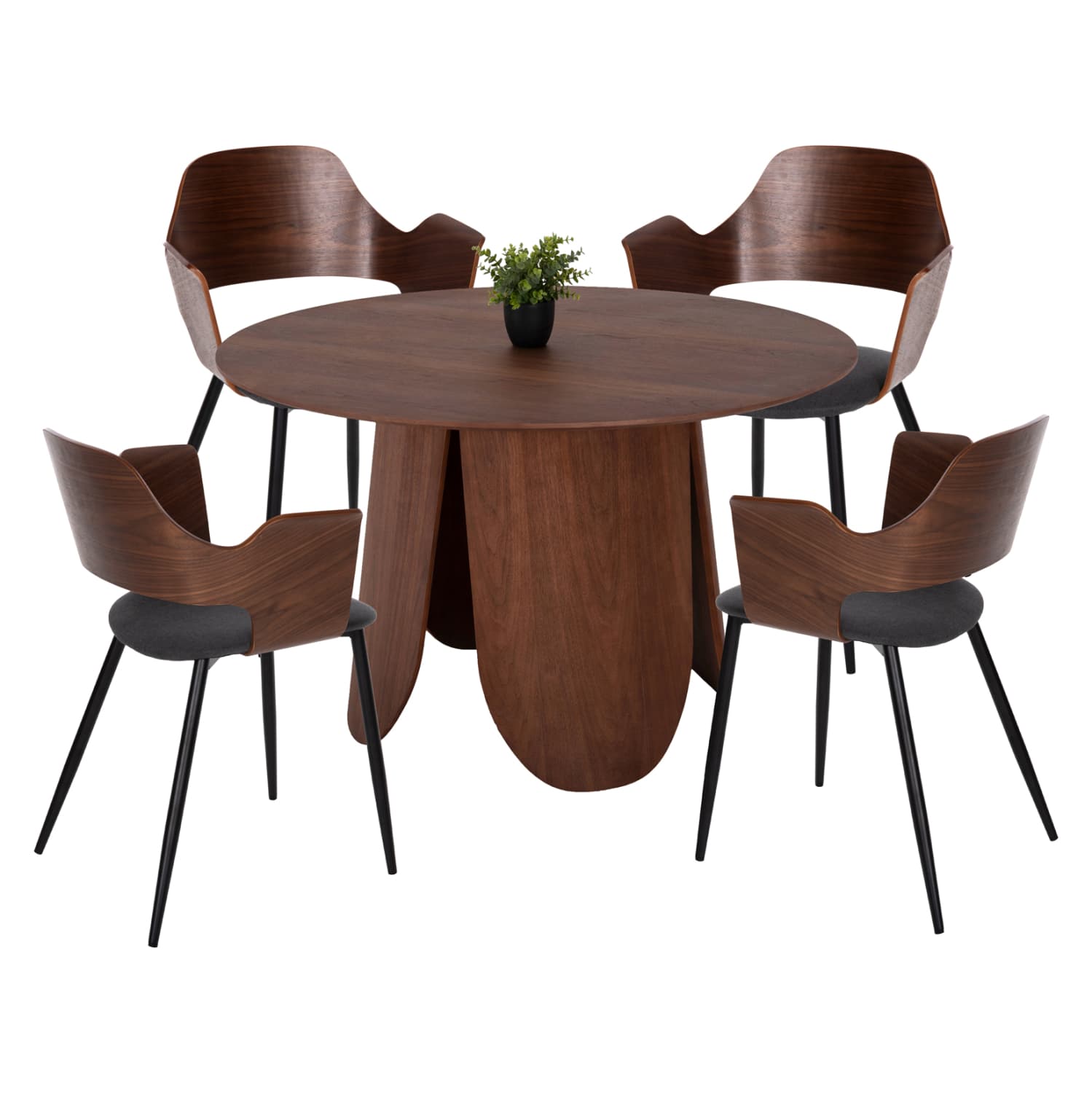 DINING SET 5PCS TABLE DENTY & 4 CHAIRS VELP