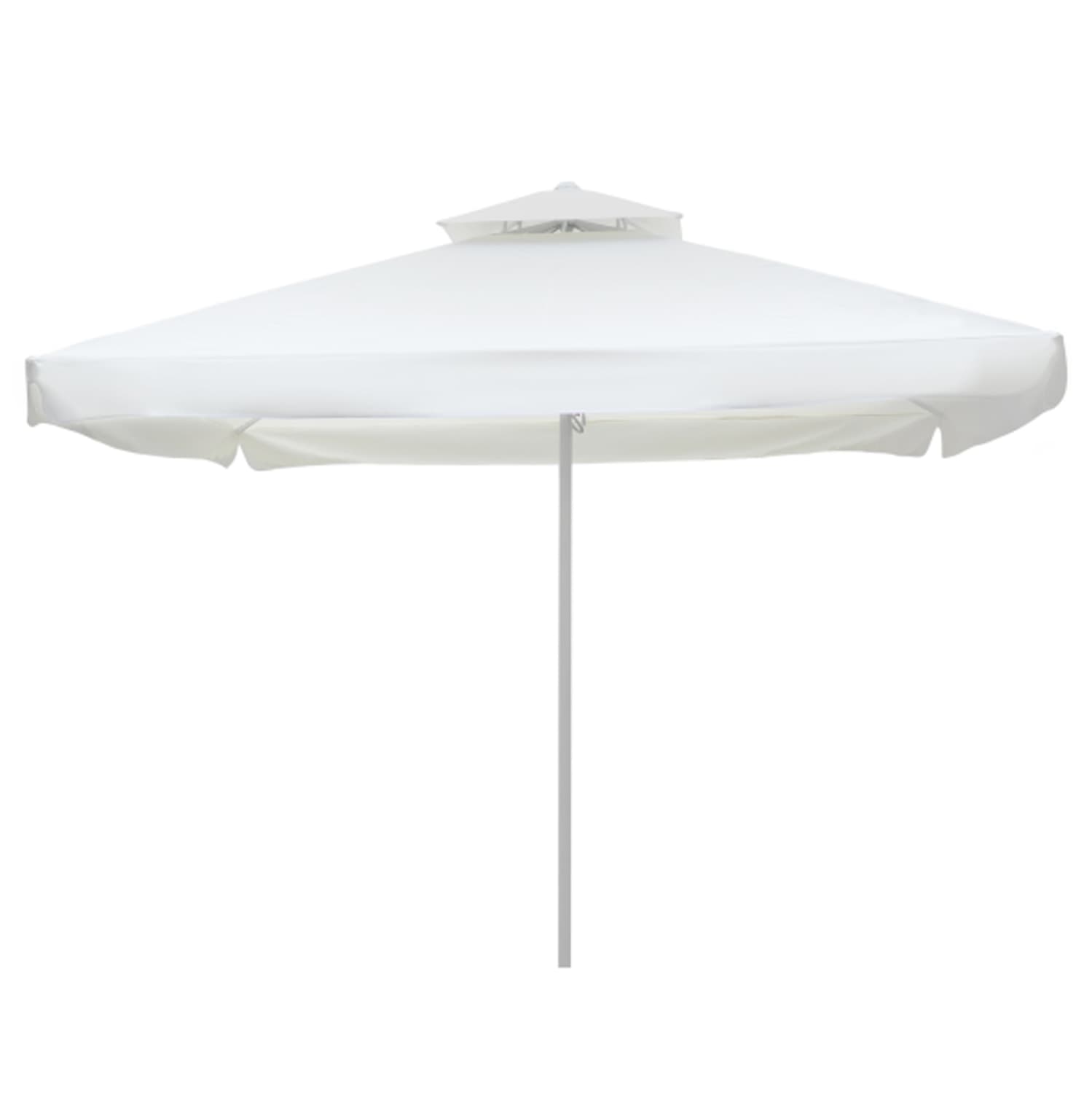 PROFESSIONAL ALUMINUM UMBRELLA BEIGE-ENHANCED VENTILATION-TELESCOPIC-3.5Χ3.5Μ