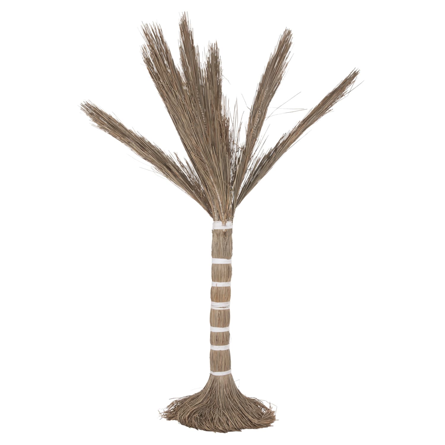 DECORATIVE TREE TROPIC COCONUT-STYLE MADE OF MENDONG GRASS 210Hcm.
