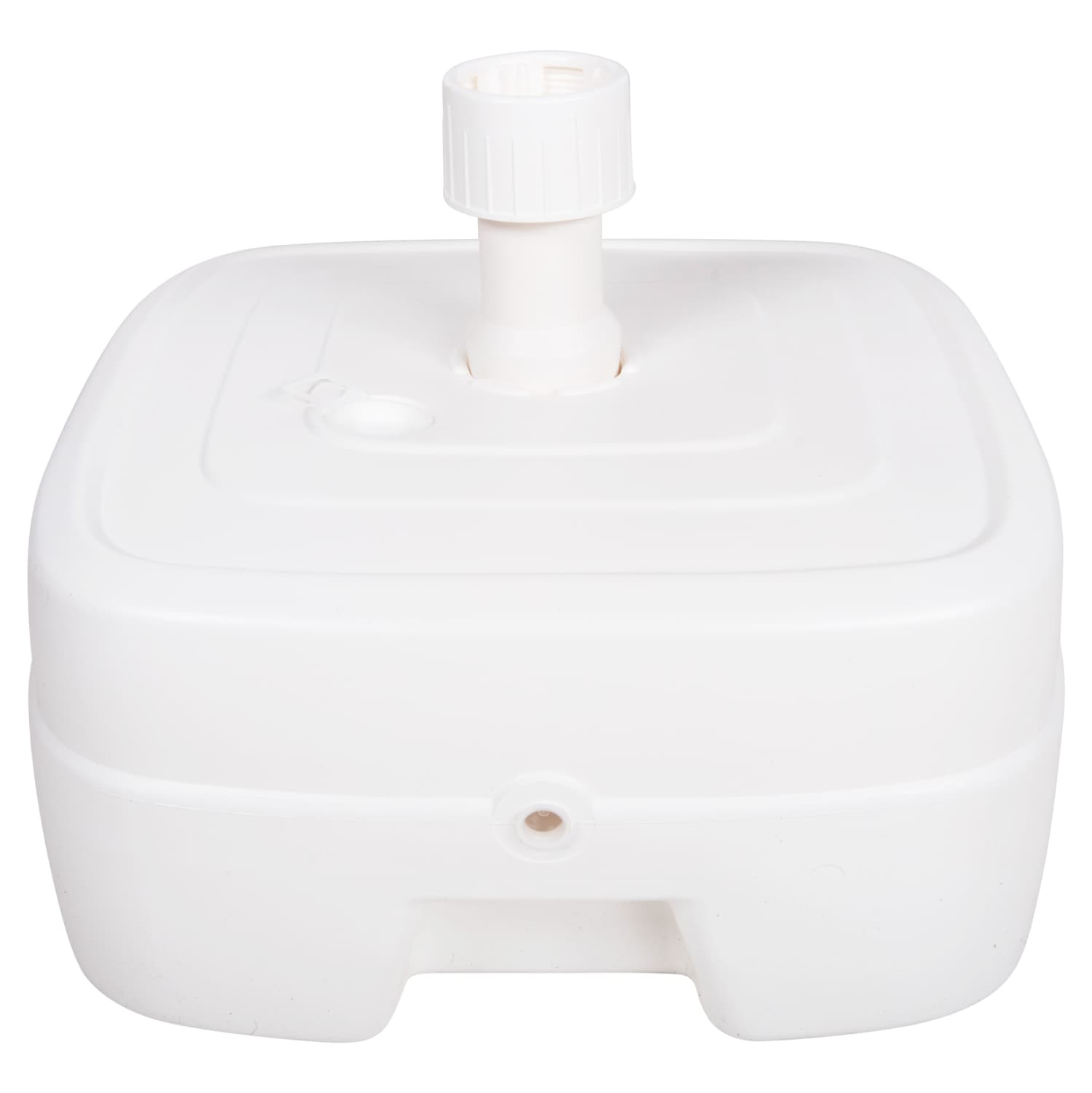 PLASTIC UMBRELLA BASE WITH WHEEL SOLBAS WHITE COLOR-FOR POLE 33/50mm 46,5x23,5Hcm.