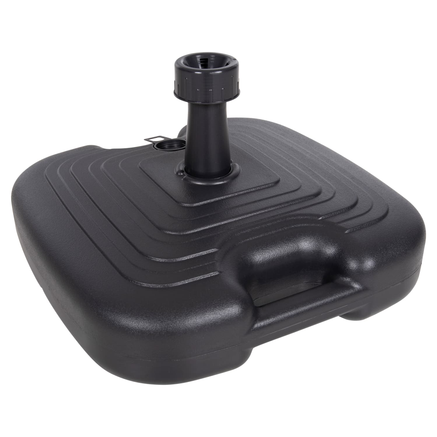 PLASTIC UMBRELLA BASE WITH HANDLE SOLBAS ANTHRACITE COLOR-FOR POLE 20/38mm 45x11Hcm.
