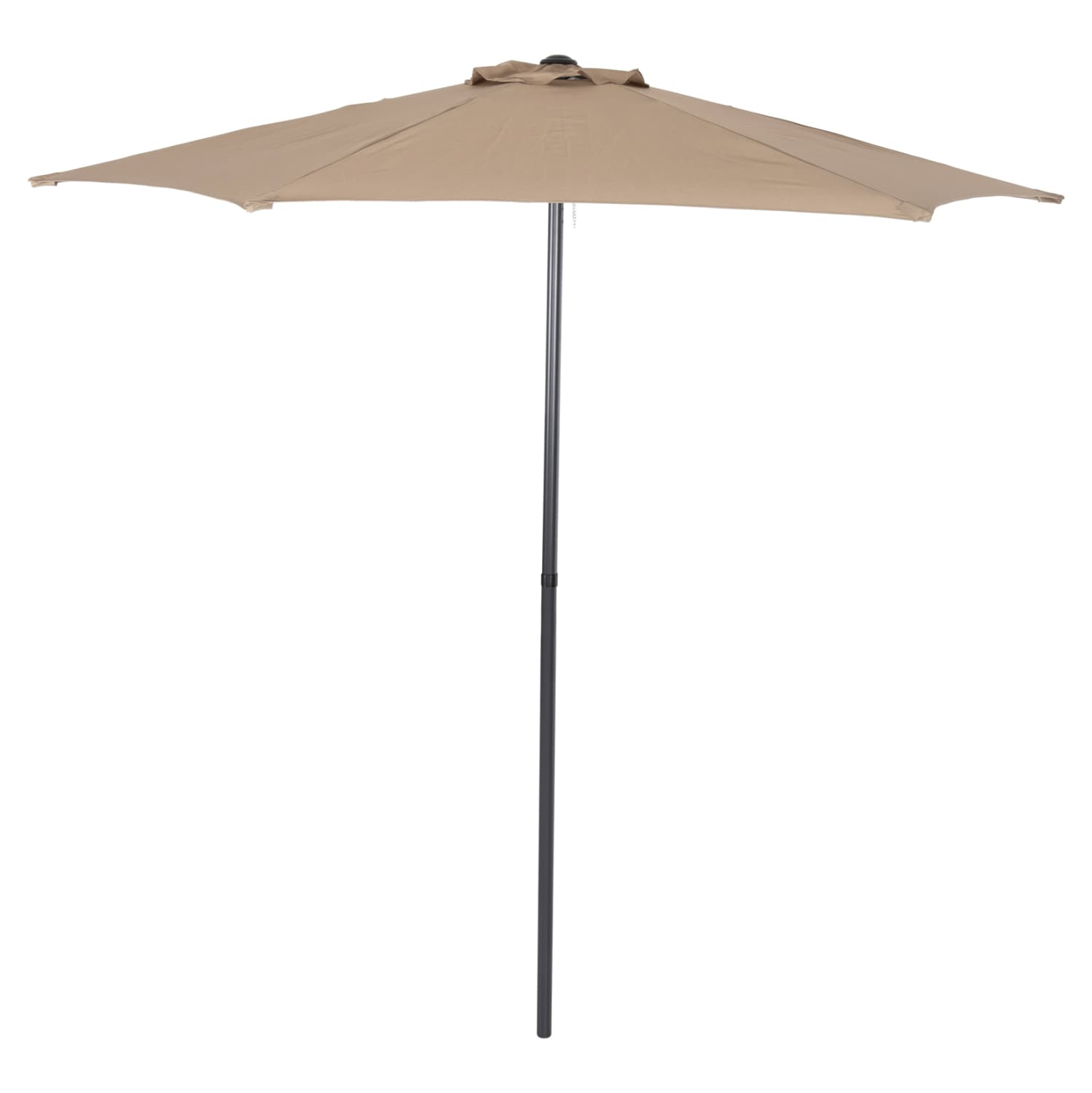ALUMINUM UMBRELLA WITH 6 SPOKES KACEN MOCHA-ANTHRACITE Φ250x236H cm.