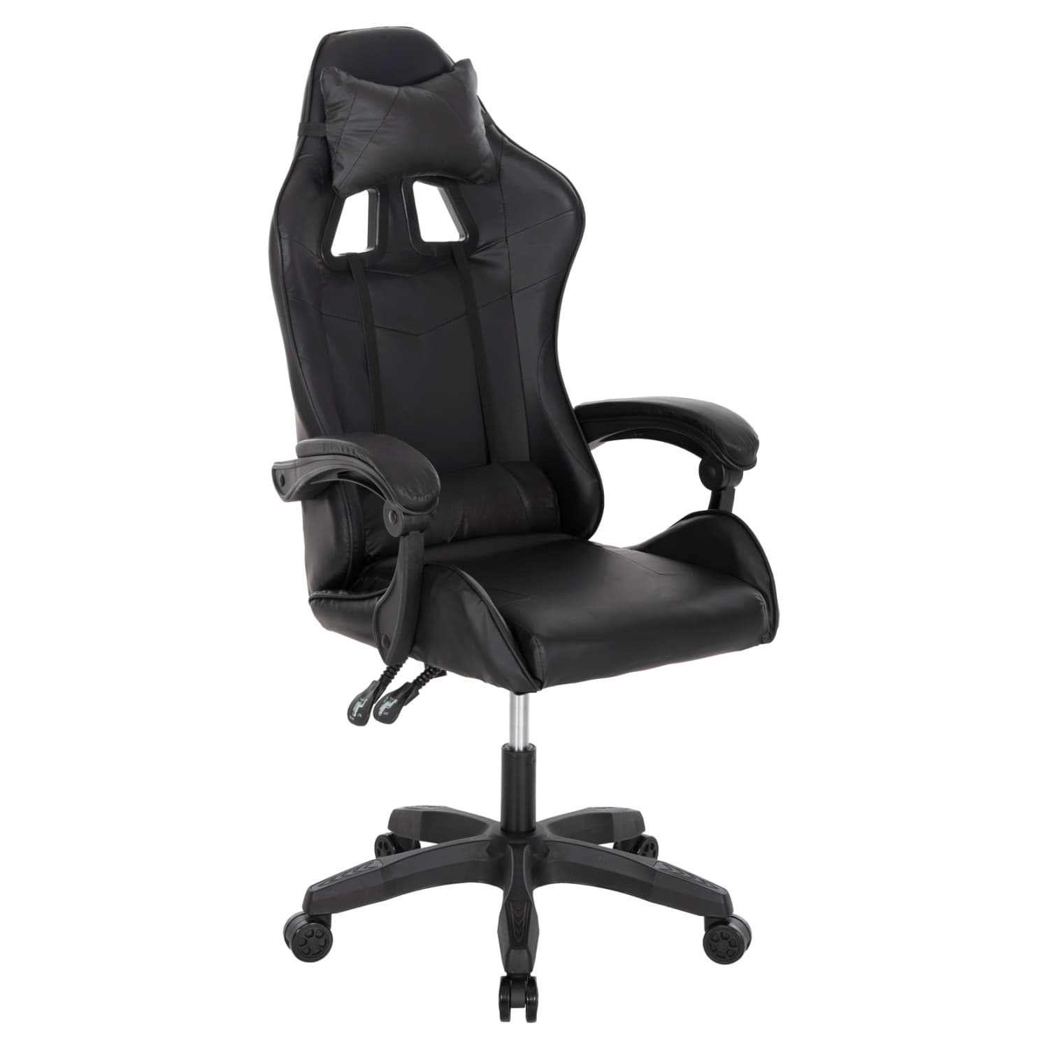GAMING CHAIR MANCER BLACK PU-BLACK POLYPROPYLENE 59x69x125Hcm.