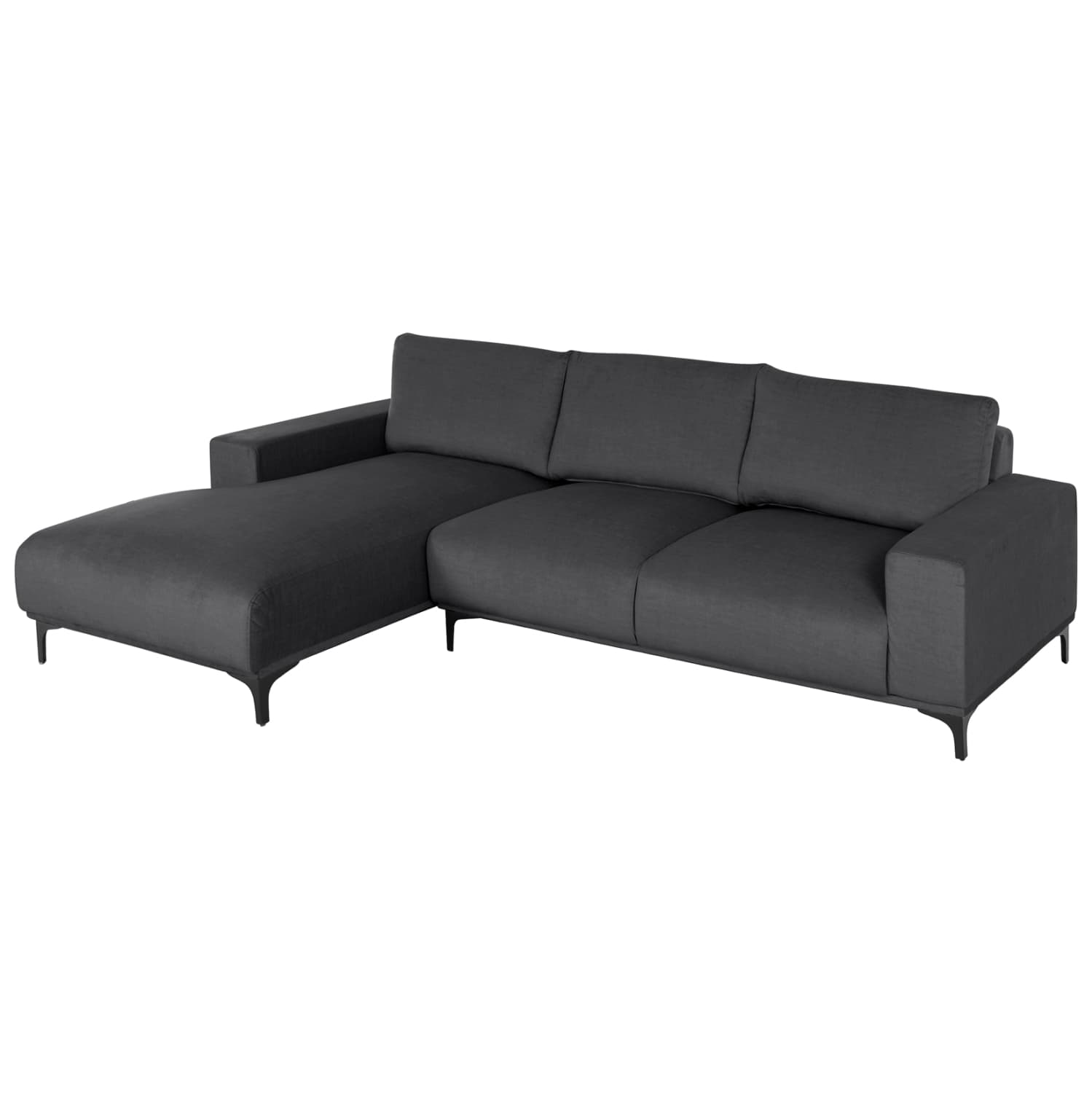 CORNER SOFA (LEFT) NOA ANTHRACITE FABRIC 288x90-157x67-80Hcm.