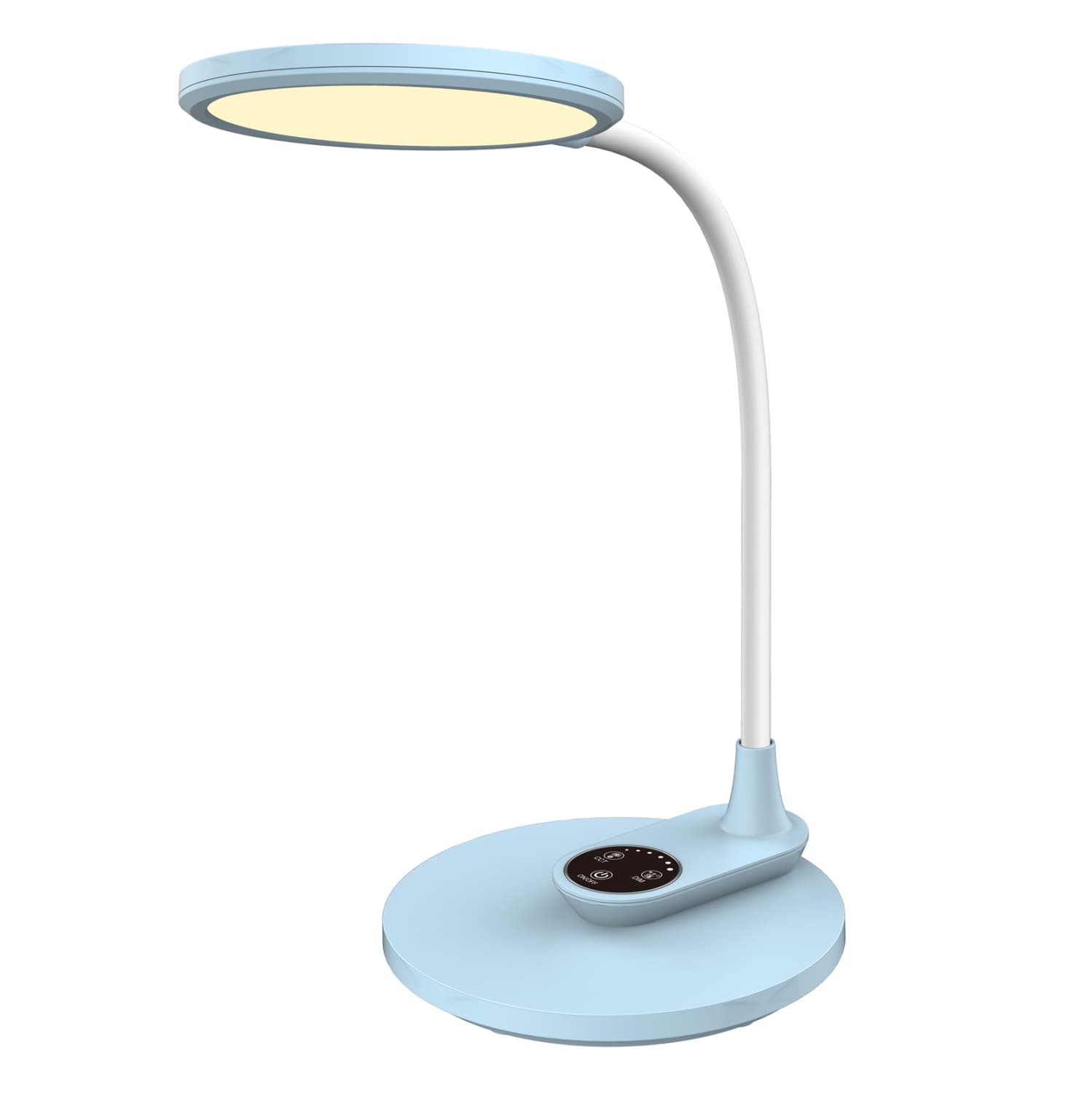 TABLE LAMP LED BLAIN SKY BLUE ABS-WHITE SILICONE 17x26.6x34.5H cm.