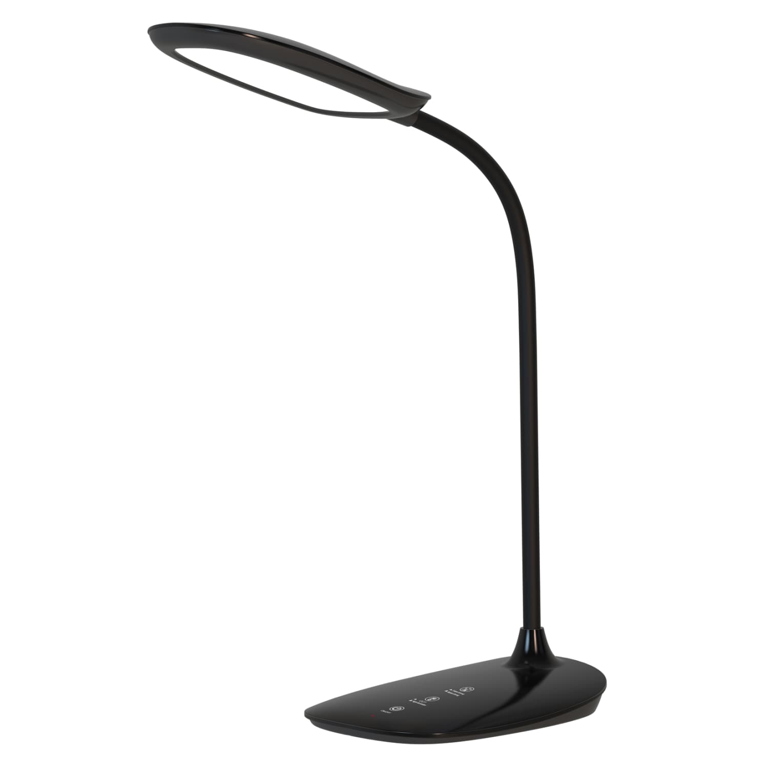 TABLE LAMP LED BLAIN BLACK ABS 13.6x17.7x40H cm.