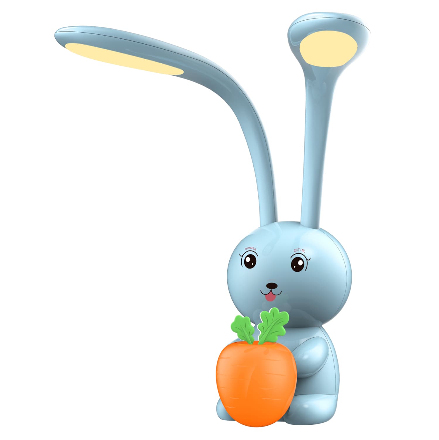 ДЕТСКА СТОЛНА ЛАМПА LED BADOO BUNNY ФИГУРА НЕБЕСНО СИНА ABS