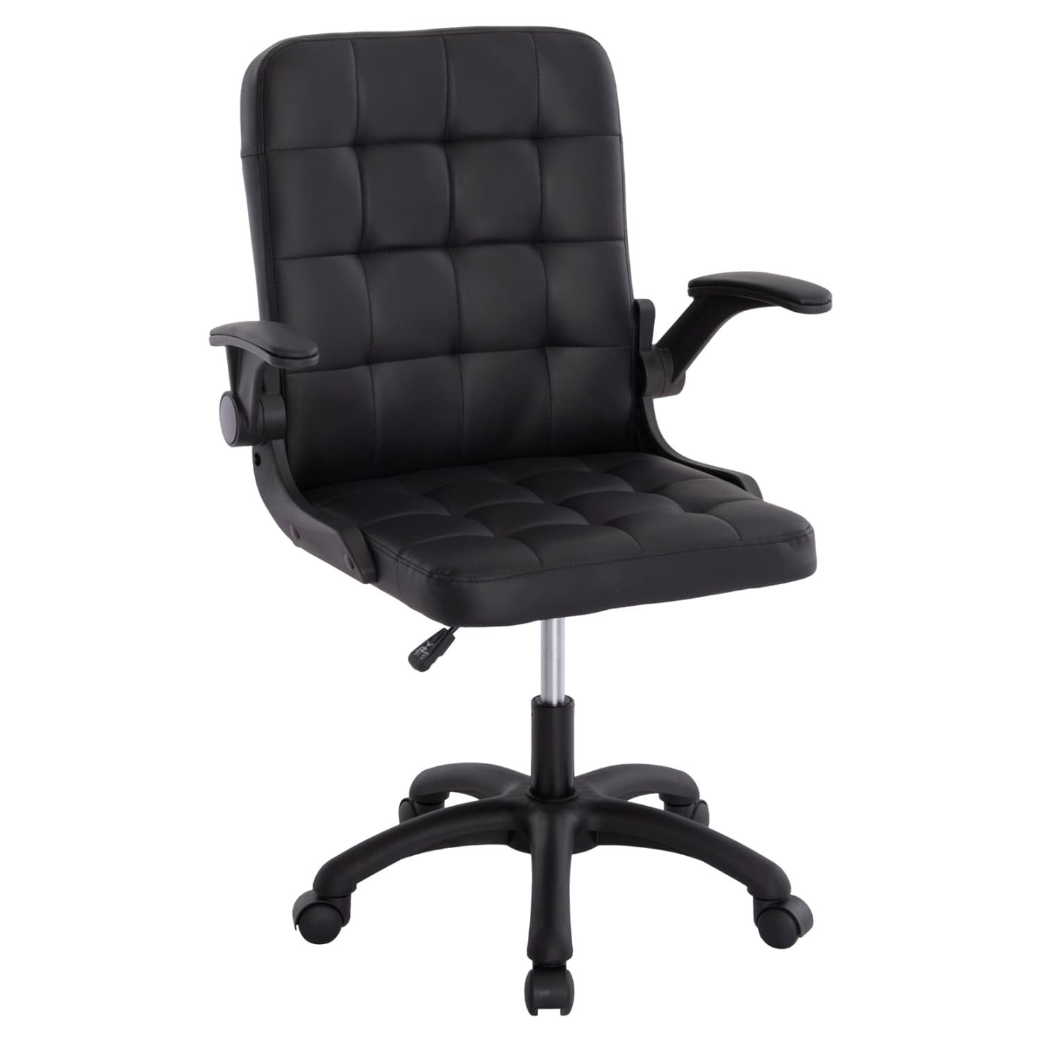 OFFICE CHAIR PORTIMA BLACK PVC-FRAME & BASE 69x57x97Hcm.