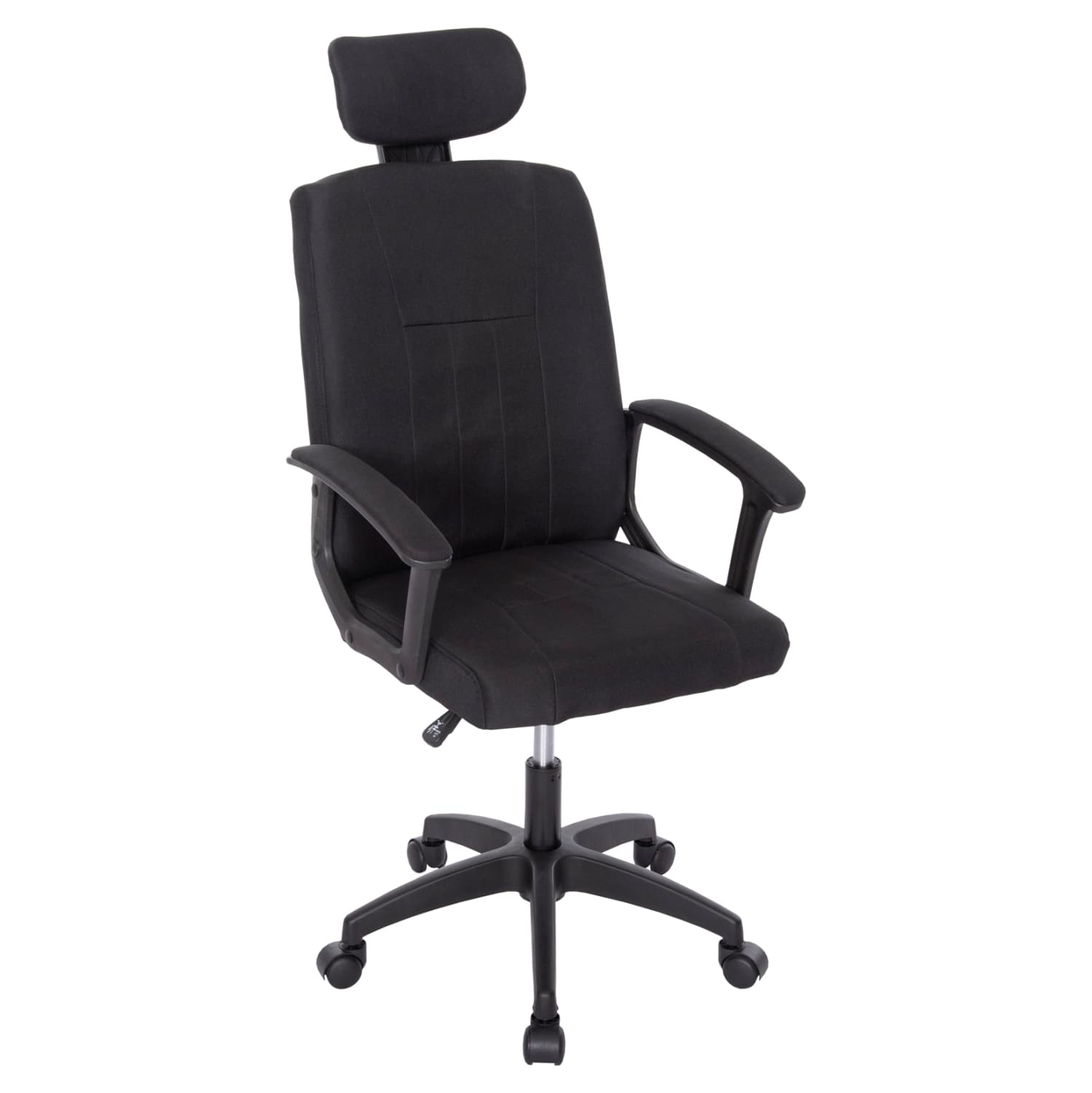 OFFICE CHAIR NIMBLE BLACK FABRIC-BLACK FRAME AND BASE 59x64x122Hcm.