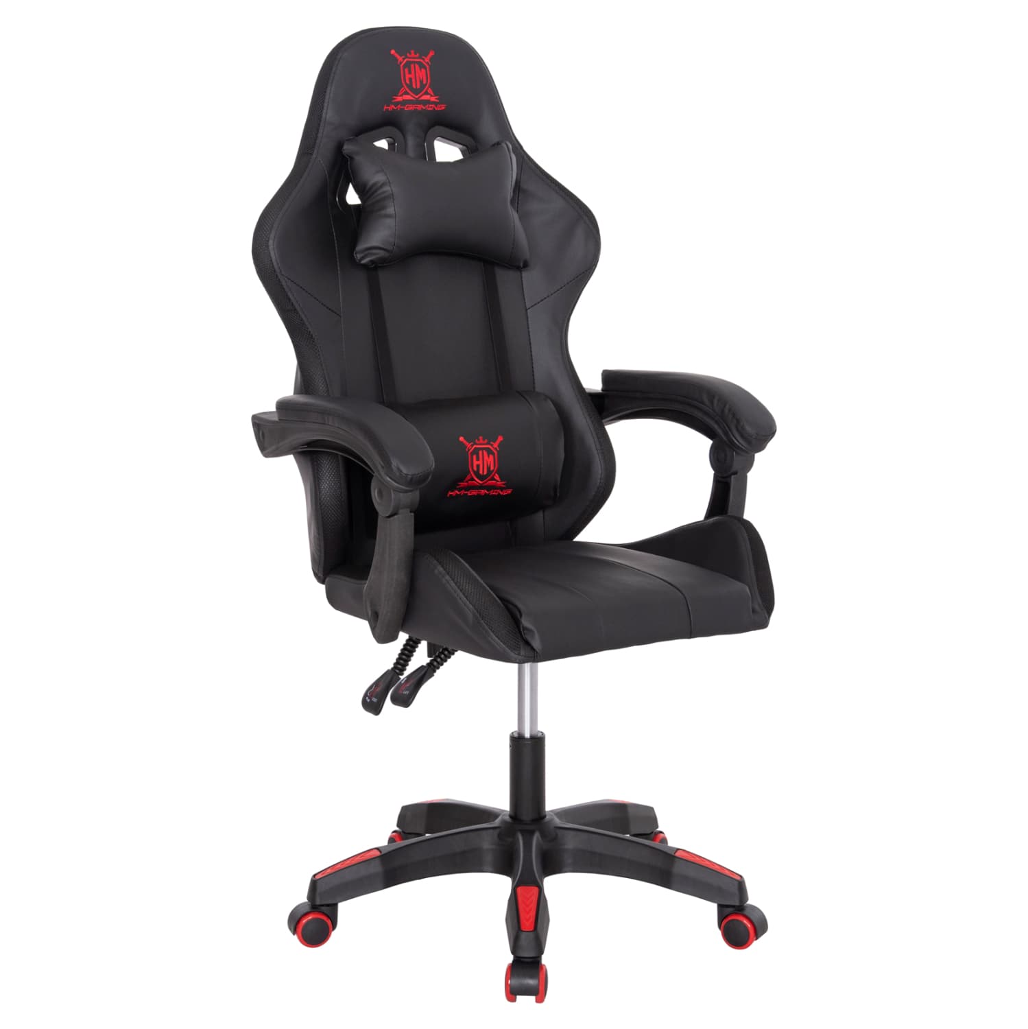 GAMING ARMCHAIR DARREN BLACK-RED PVC 58.5x100x120Hcm.