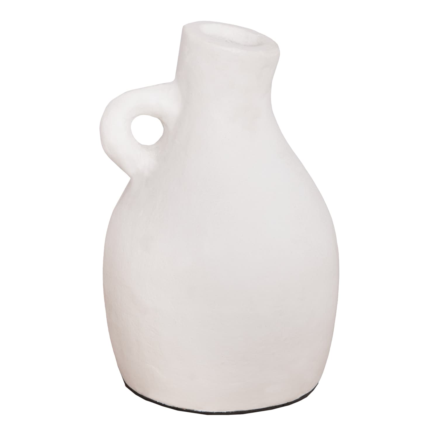 DECORATIVE VASE SERIES CLAYVON TERRACOTTA IN WHITE COLOR Φ13x21Hcm.