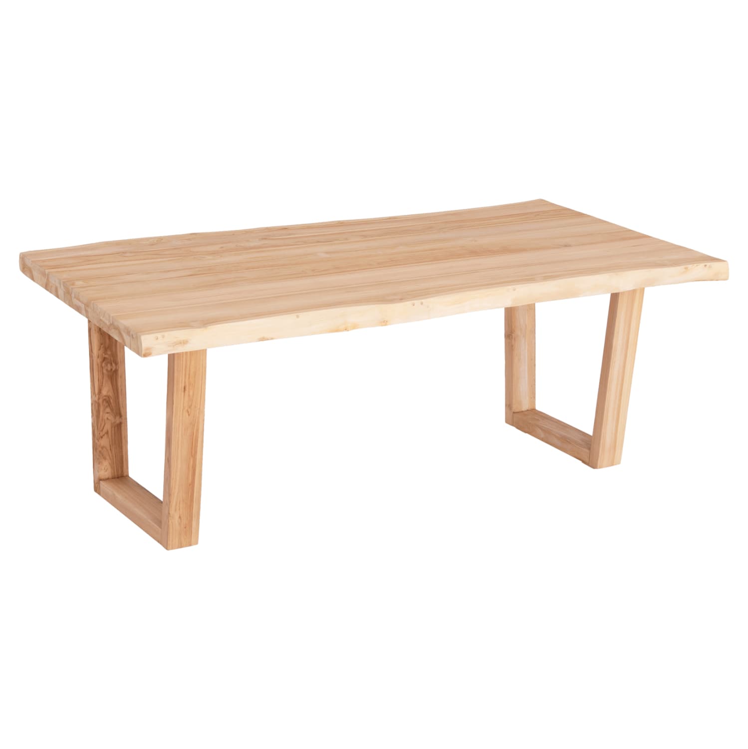 ТРПЕЗАРИСКА МАСА LEOPOLD МАСИВНО TEAK ДРВО-СВЕТЛА ПРИРОДНА БОЈА 200,5x107x76Hcm.