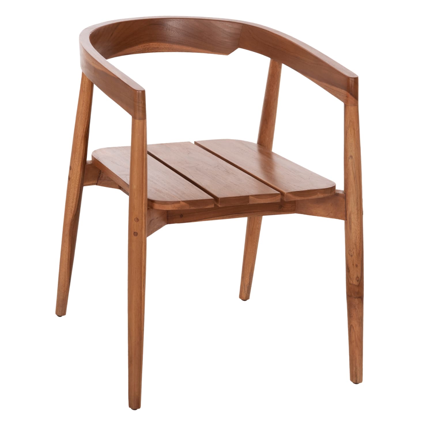 DINING ARMCHAIR ADONIS TEAK WOOD IN NATURAL COLOR 53x54x73Hcm.