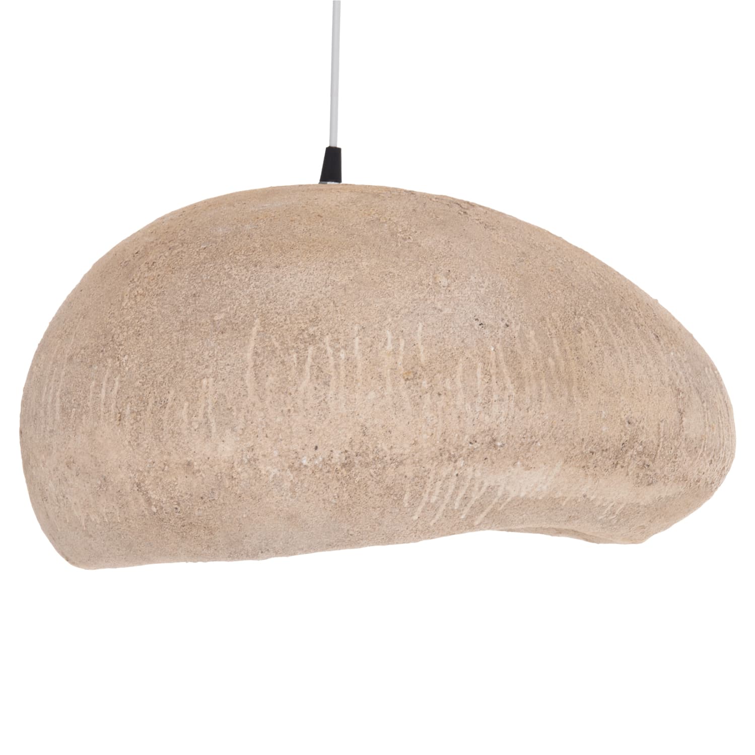 CEILING PENDANT LAMP STONE-LOOK STONER (L) DARK BEIGE 73x55x40Hcm.