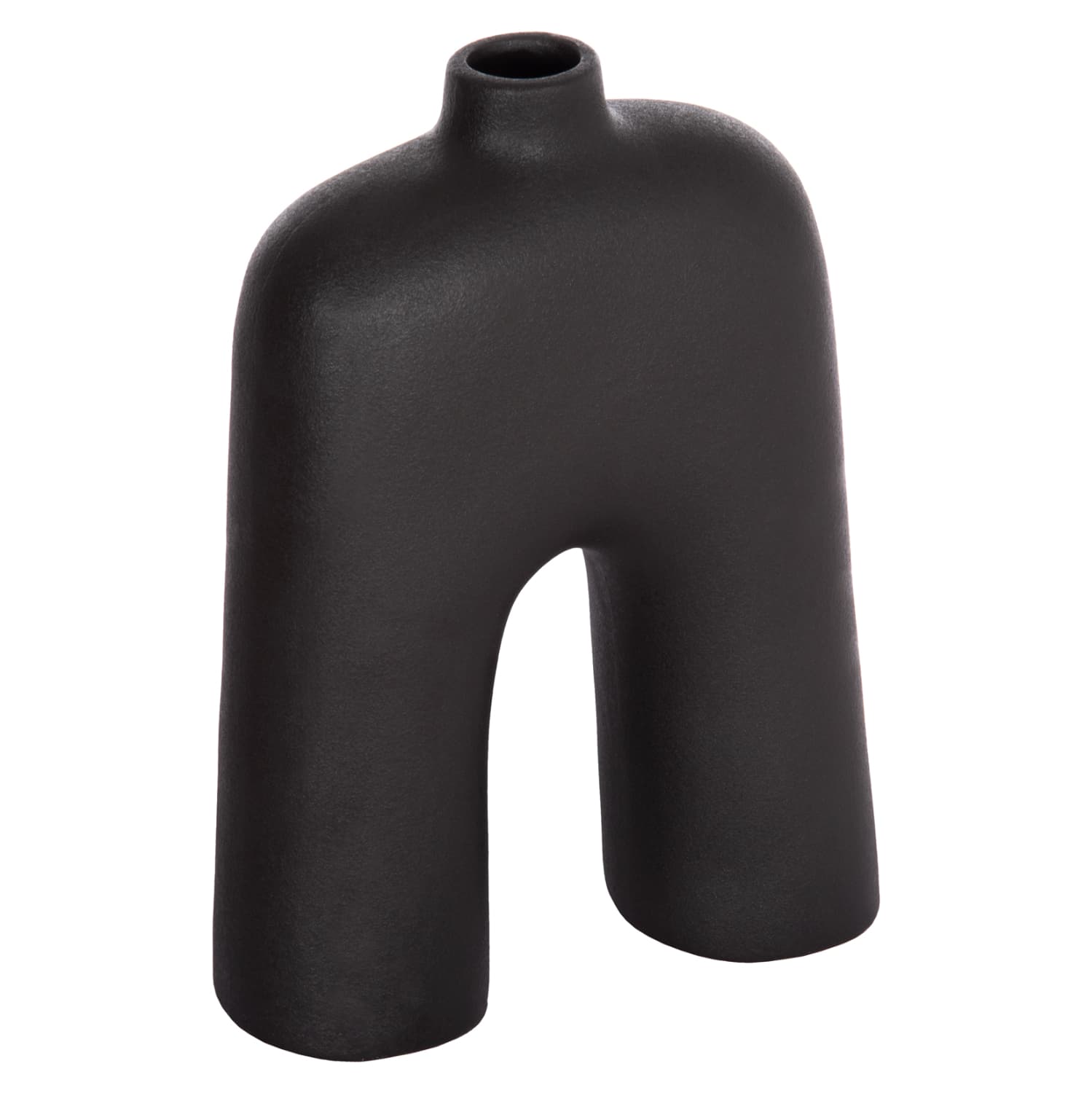 CERAMIC TABLE DECOR SERIES ISIL BLACK MATTE 22x8x29Hcm.