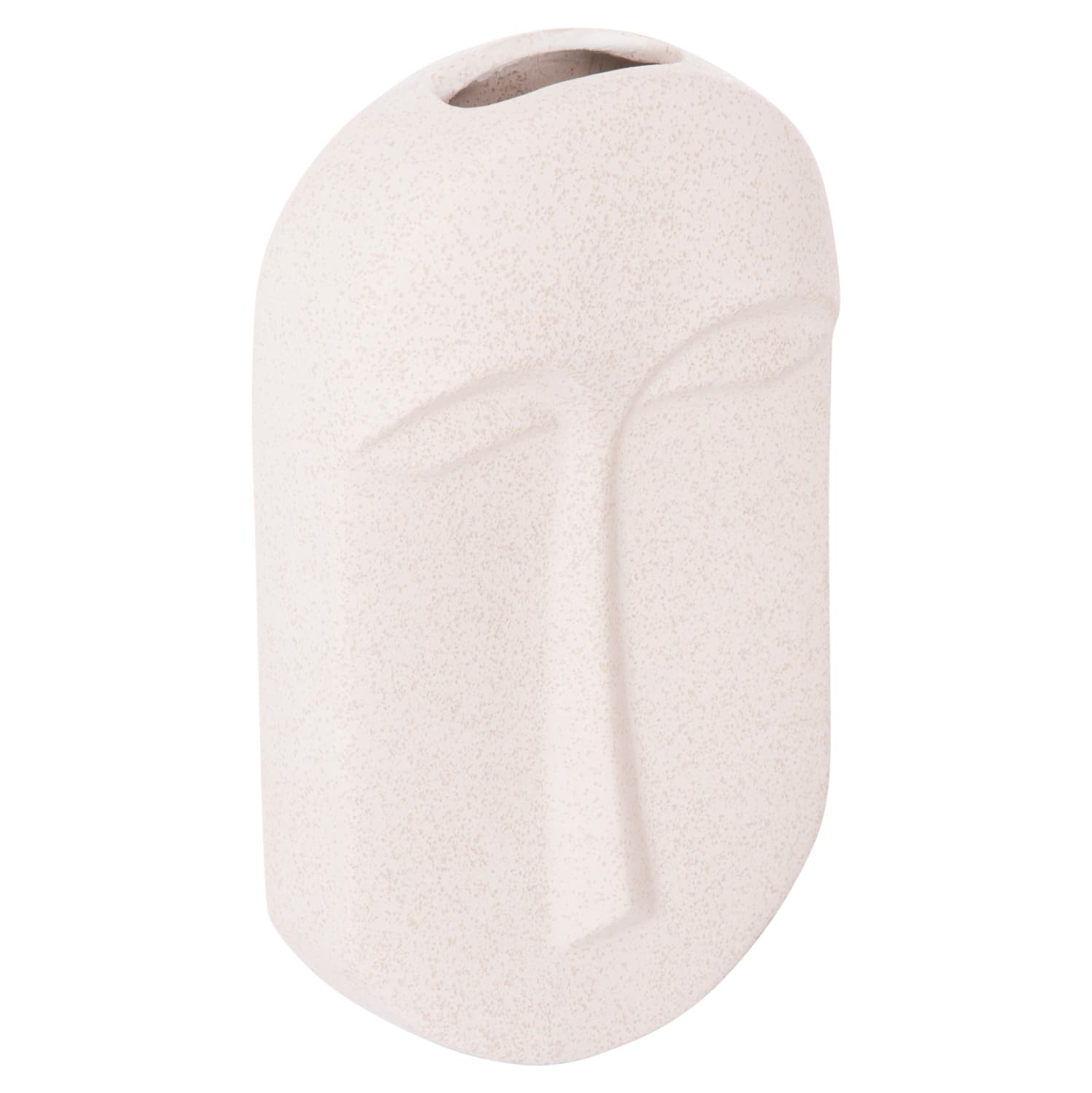 CERAMIC TABLE DECOR HUMANS OFF WHITE WITH CRYSTALLISATION 17x5.5x28Hcm.