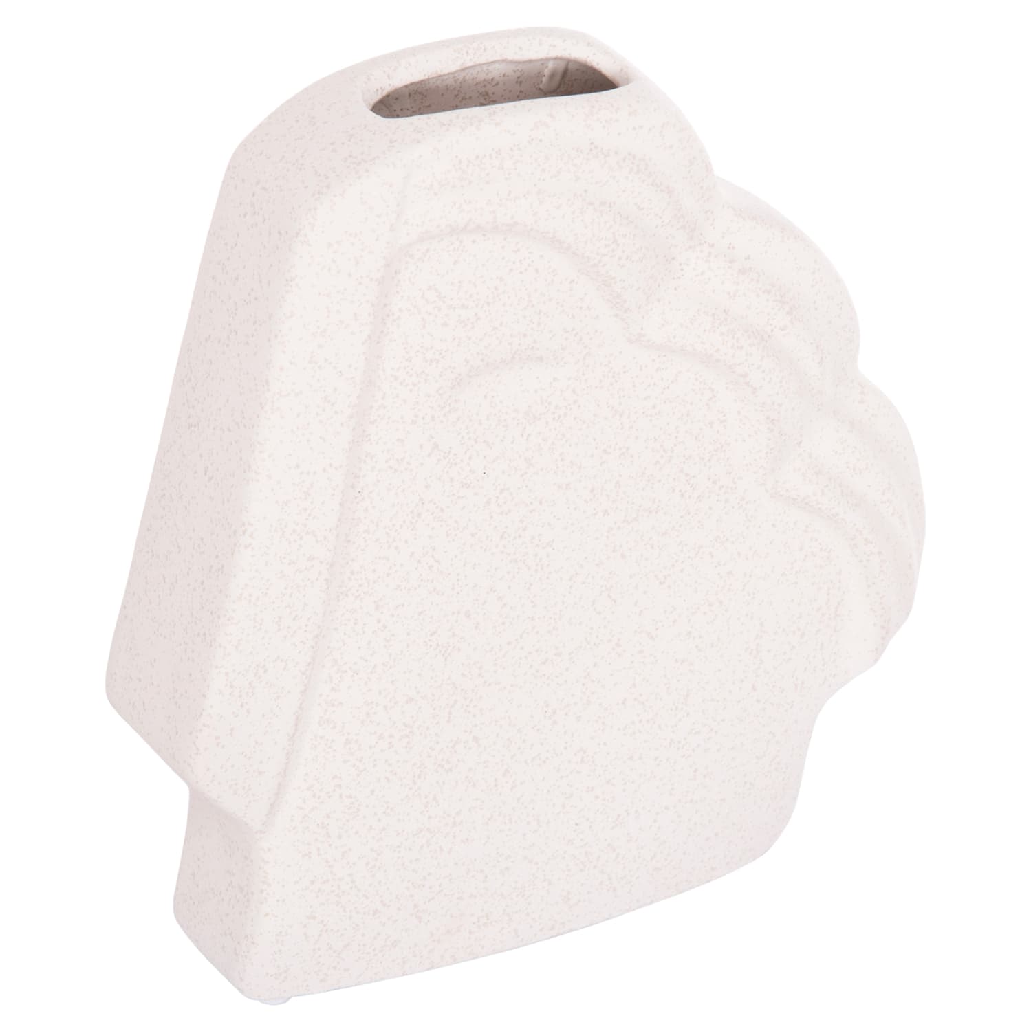 CERAMIC TABLE DECOR HUMANS OFF WHITE WITH CRYSTALLISATION 22x5x24.5Hcm.
