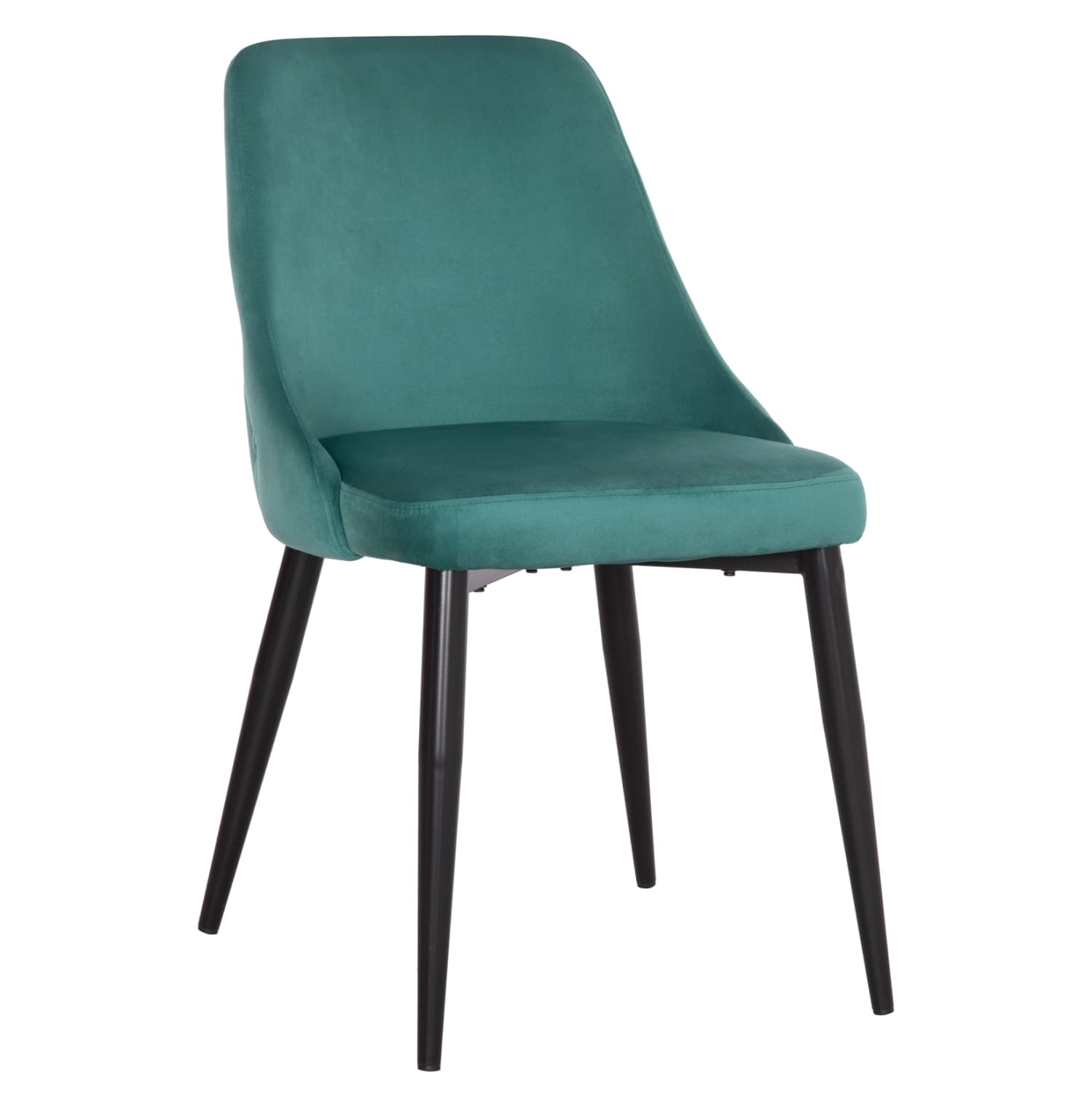 DINING CHAIR SERENITY MINT VELVET-BLACK METALLIC LEGS 51x54x83,5Hcm.