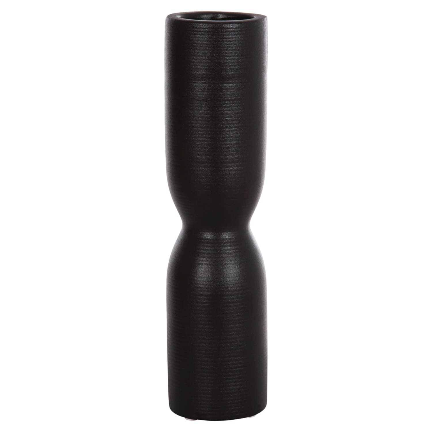 CERAMIC TABLE DECOR SCEPTER MATTE BLACK Φ7.5x31Hcm.