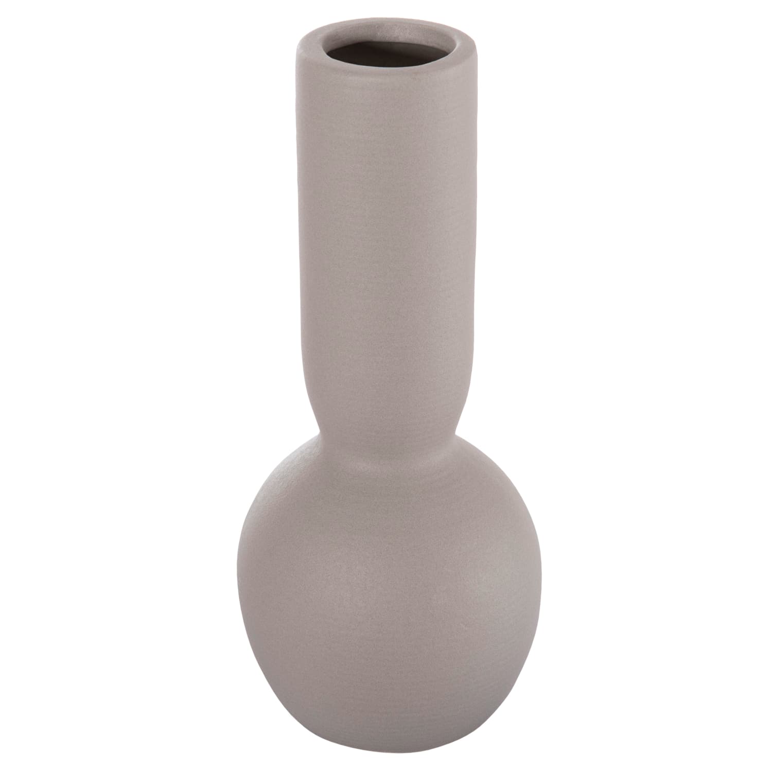 CERAMIC TABLE DECOR GALAD MATTE GREY Φ11x26Hcm.