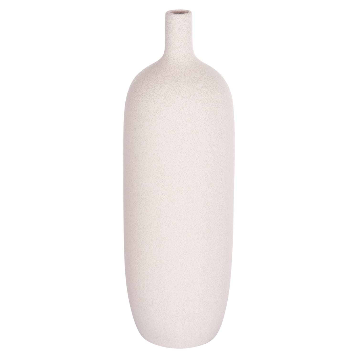 CERAMIC TABLE DECOR GALAD OFF WHITE WITH CRYSTALLIZATION Φ18x57Hcm.