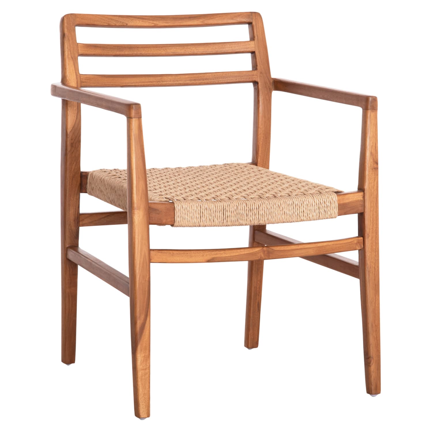 DINING ARMCHAIR HERRIN TEAK WOOD-VIRO ROPE 58x56x80Hcm.