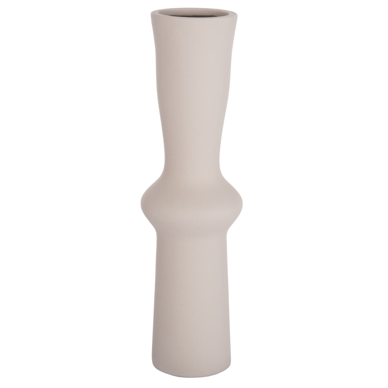 CERAMIC TABLE DECOR SCEPTER MATTE GREY Φ14x50Hcm.