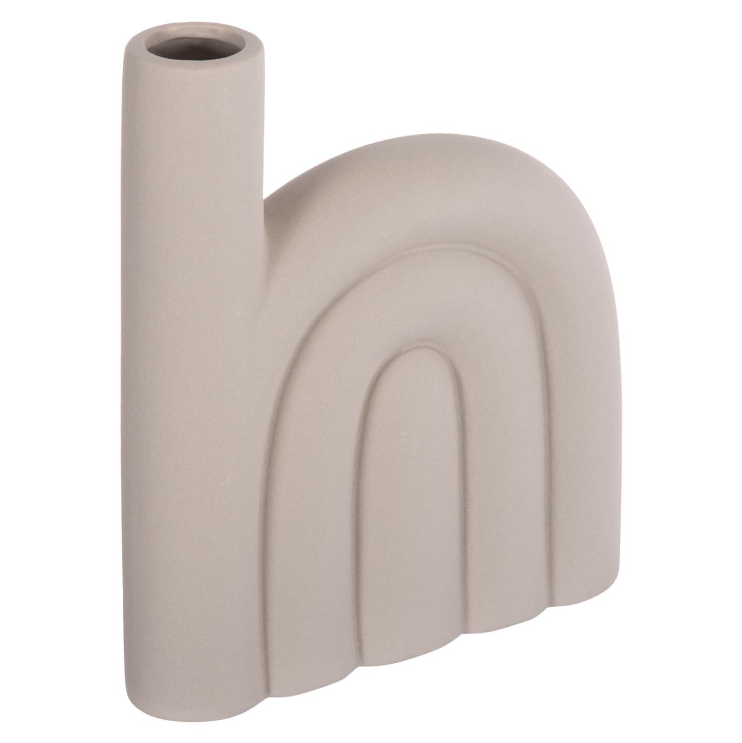 CERAMIC TABLE DECOR ARCON MATTE GREY 23x5.5x29H cm.