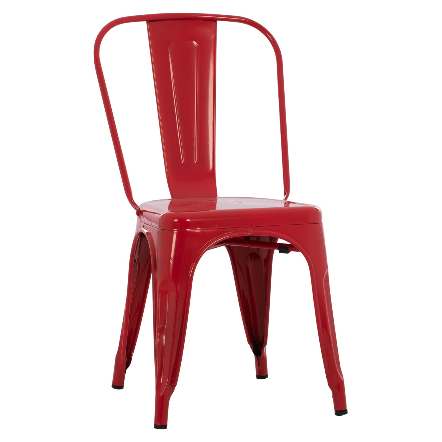 DINING CHAIR MELITA-PRO METAL IN RED 44x47x84.5Hcm.