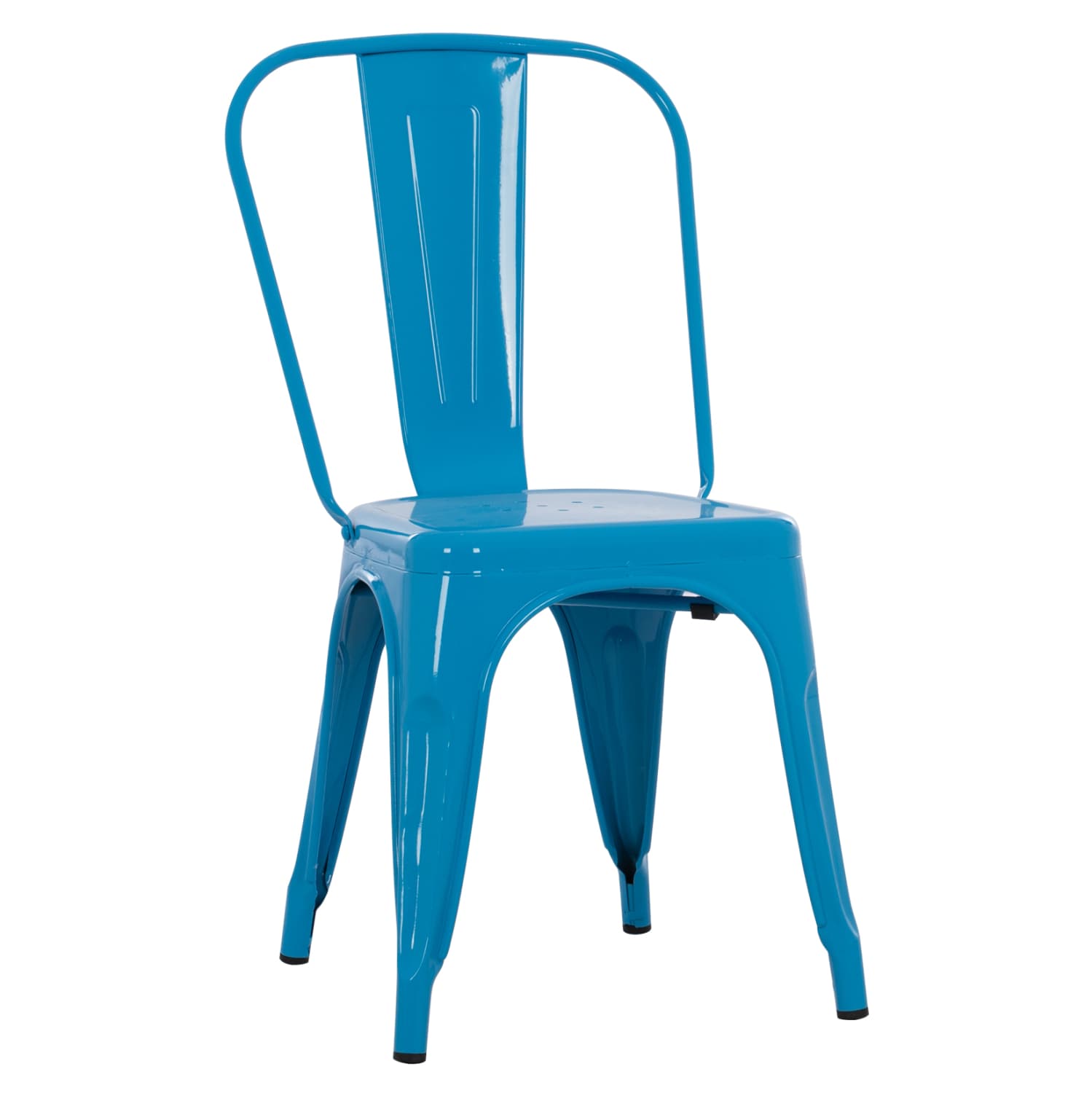 DINING CHAIR MELITA-PRO METAL IN BLUE 44x47x84.5Hcm.