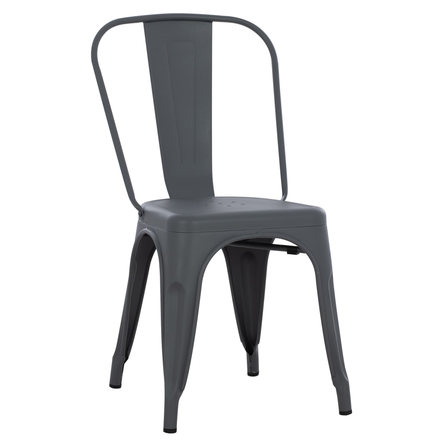 DINING CHAIR MELITA-PRO METAL IN GREY 44x47x84.5Hcm.