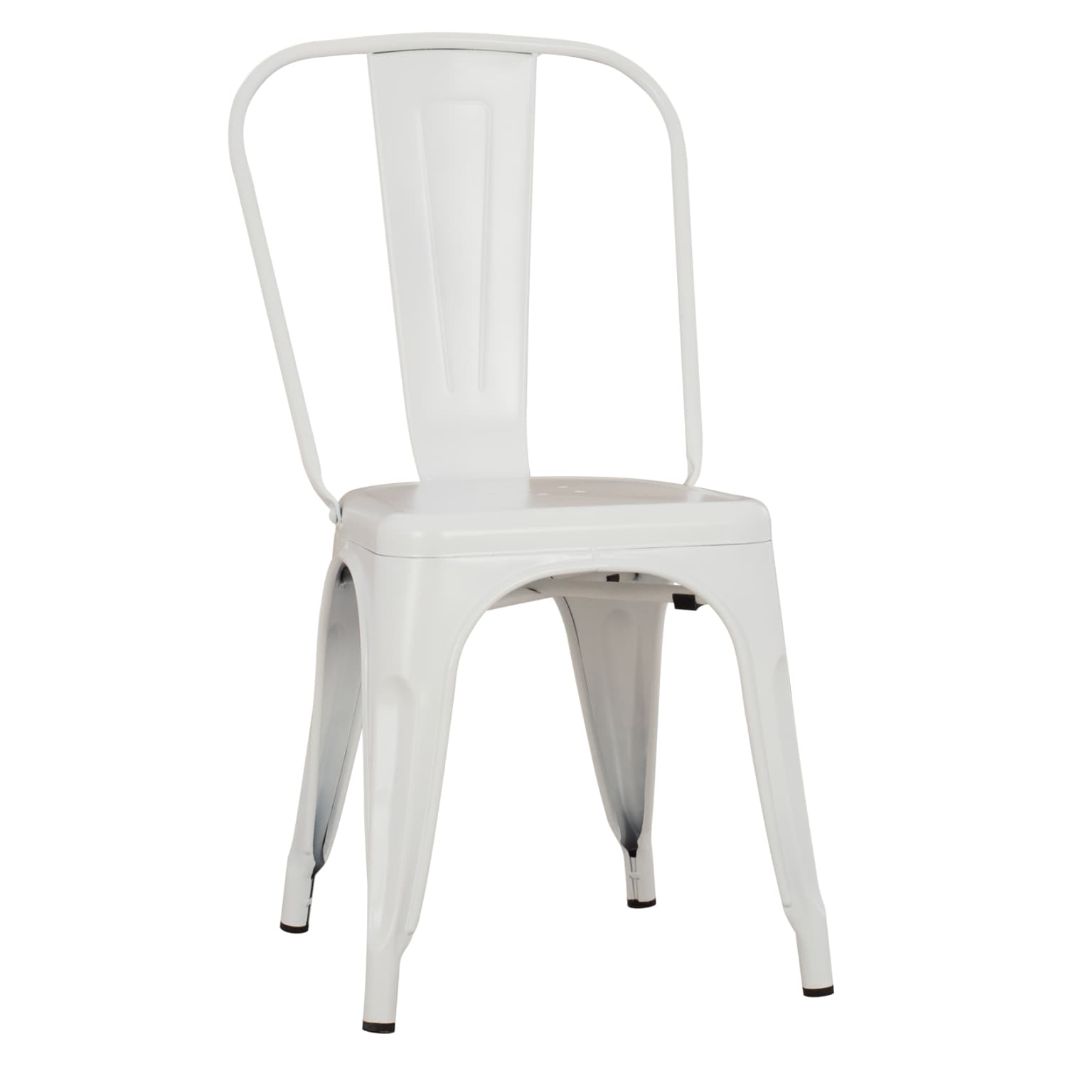 DINING CHAIR MELITA-PRO METAL IN MATTE WHITE 44x47x84.5Hcm.