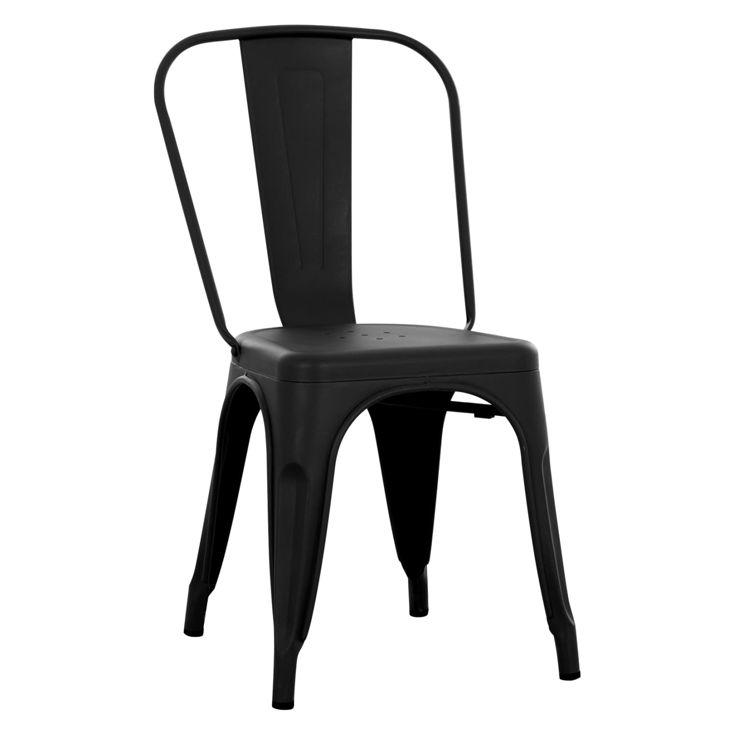 DINING CHAIR MELITA-PRO METAL IN MATTE BLACK 44x47x84.5Hcm.