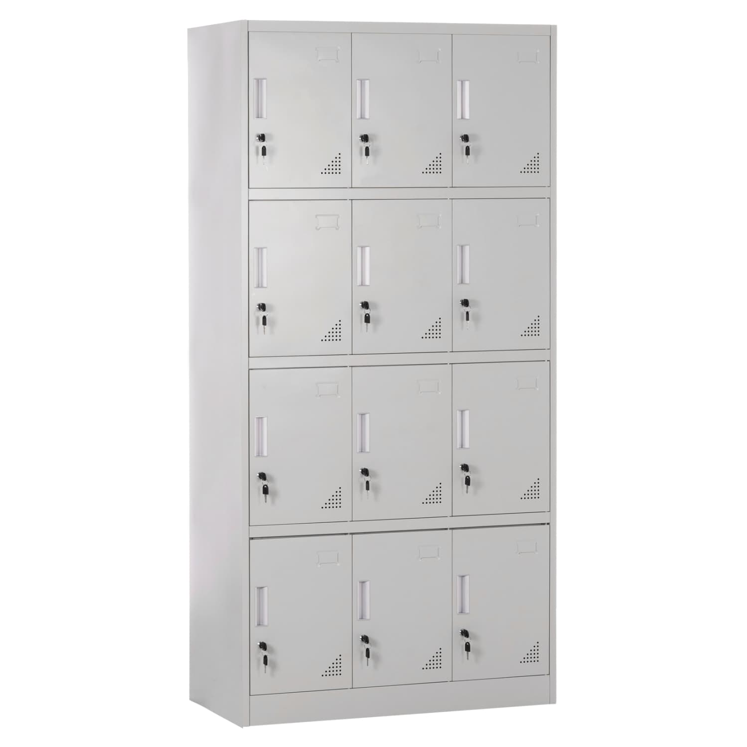 МЕТАЛНА КАСЕТА СО 12 ПРЕГРАДИ СО КЛУЧЕВИ BEXLEY СВЕТЛОСИВА 90x45x185Hcm.