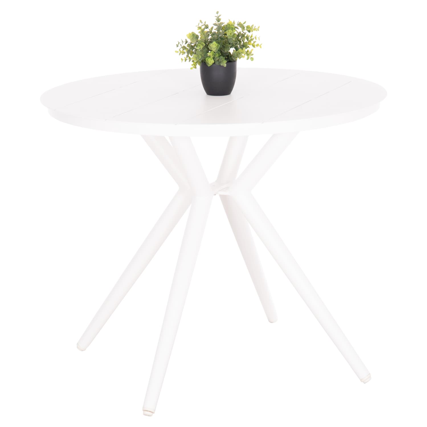 OUTDOOR TABLE ROUND HIGER WHITE ALUMINUM Φ90Χ74Hcm.