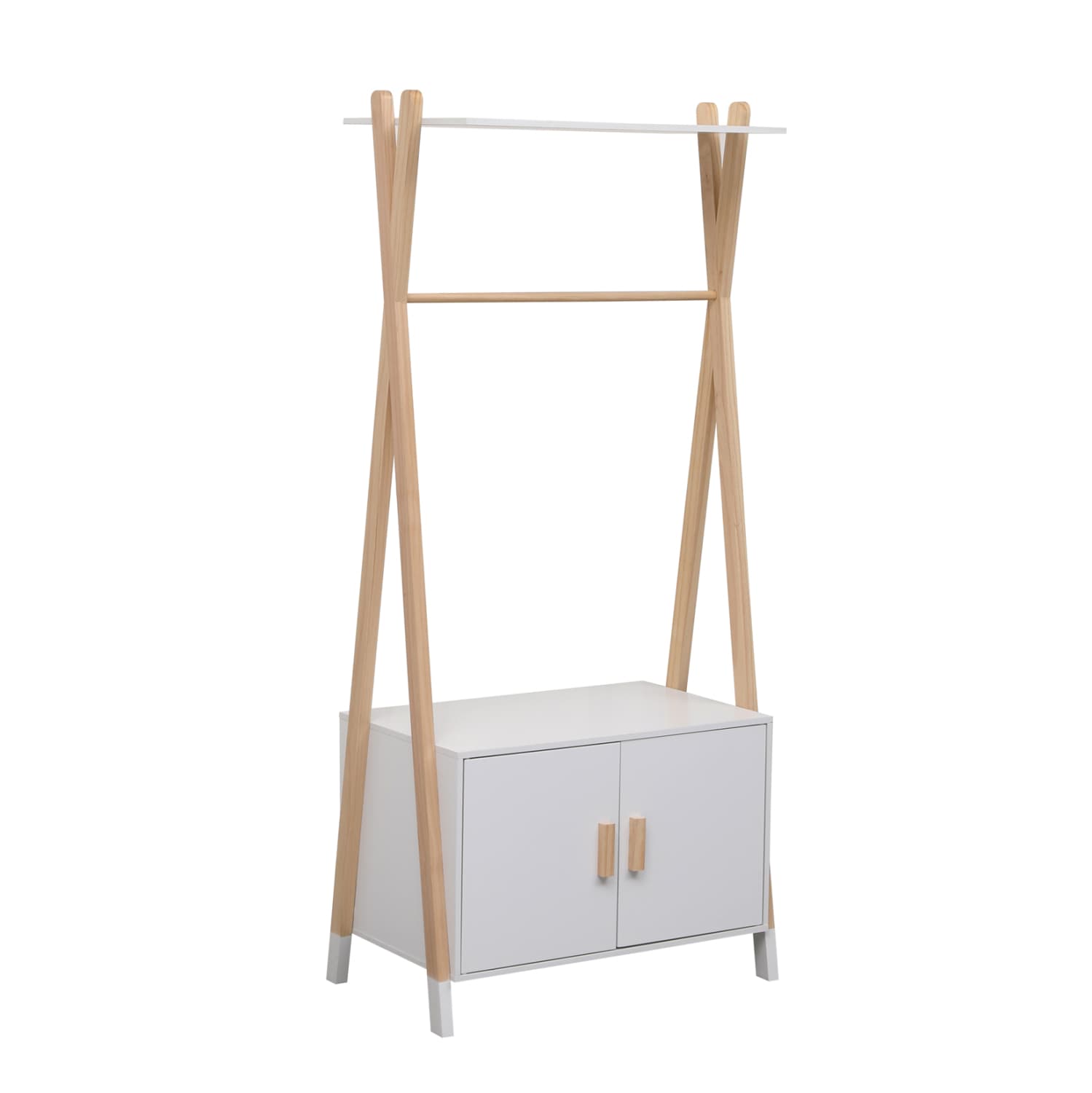 ДЕТСКА ЗАКАЧАЛКА СО ШКАФ PASCHAL МЕЛАМИН-ДРВО ОД БОР 76x44x170Hcm.