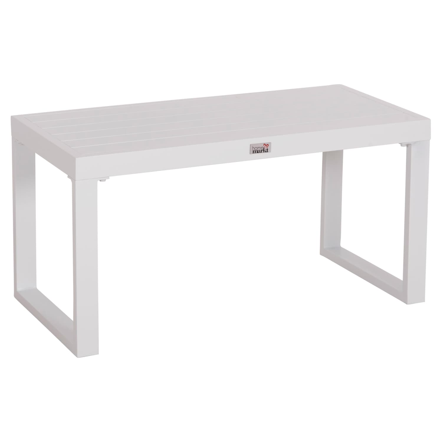 SUNLOUNGER SIDE TABLE SENTRY ALUMINUM IN WHITE 87x43,5x45Hcm.