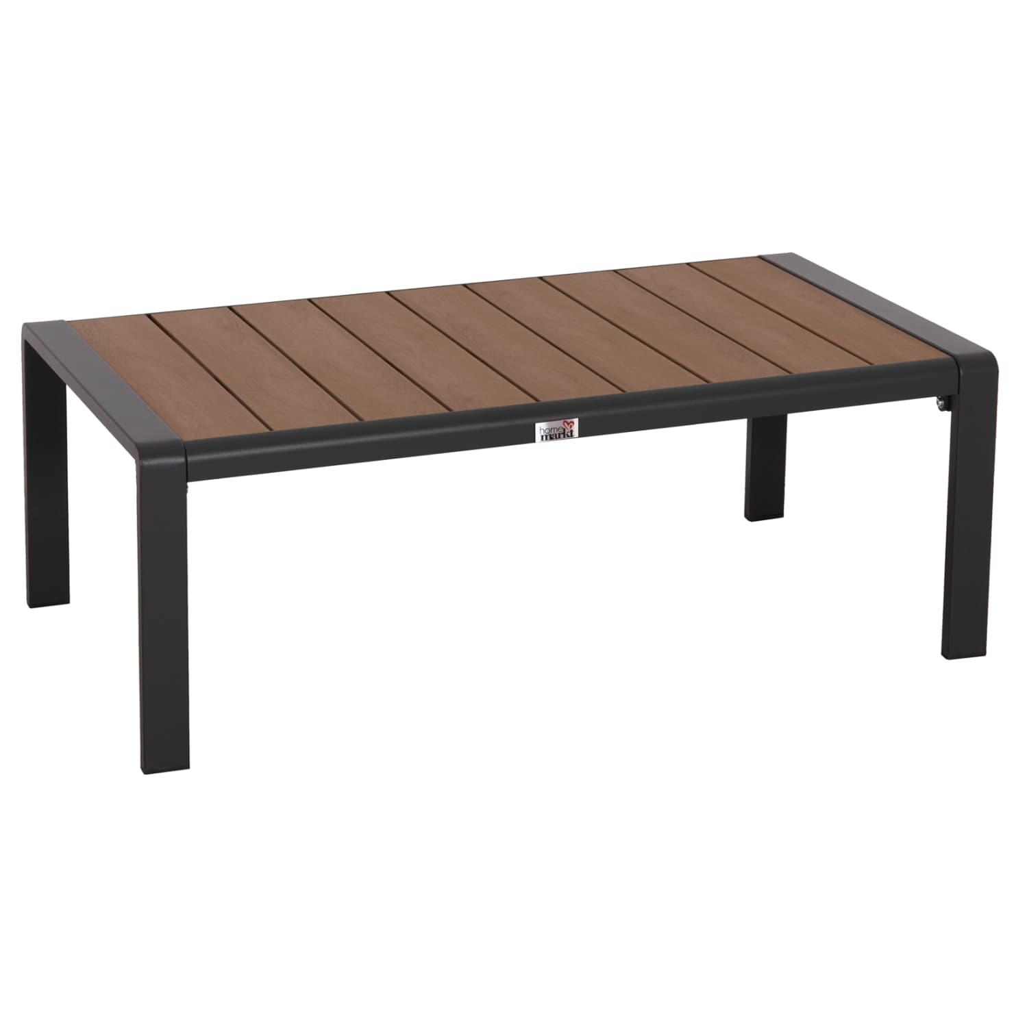 SUNLOUNGER SIDE TABLE BENTRY ALUMINUM IN DARK GREY--POLYWOOD 100x56x35Hcm.
