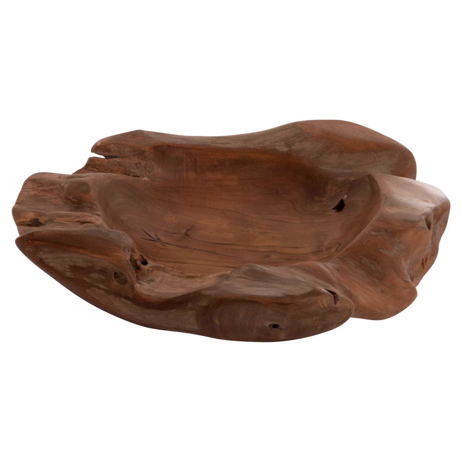 TABLE DECOR BOWL NOKI TEAK WOOD--NATURAL COLOR 50x46x10Hcm.