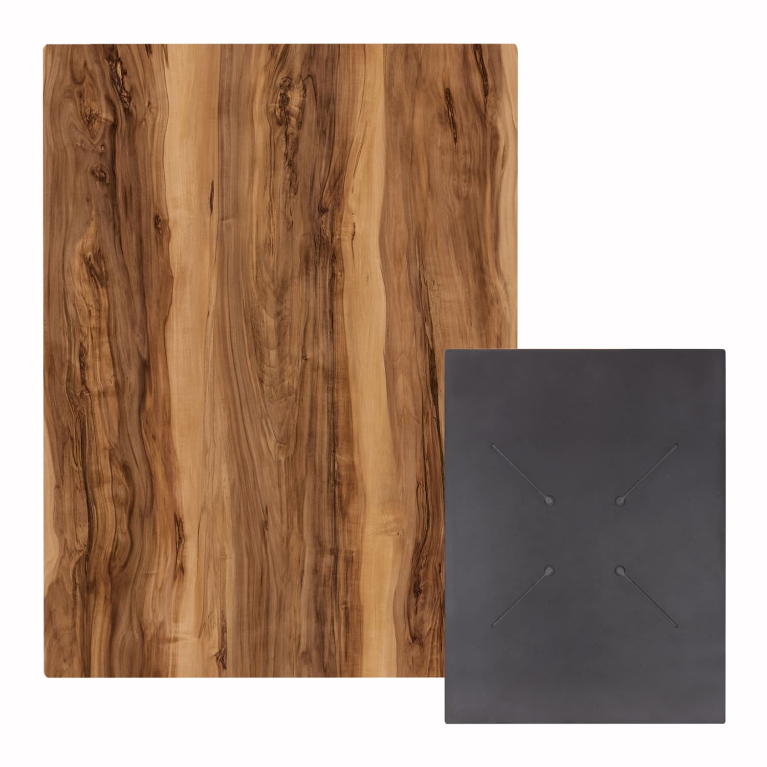 HPL TABLETOP RECTANGULAR IN INDIAN SHEESHAM COLOR 60X80cm