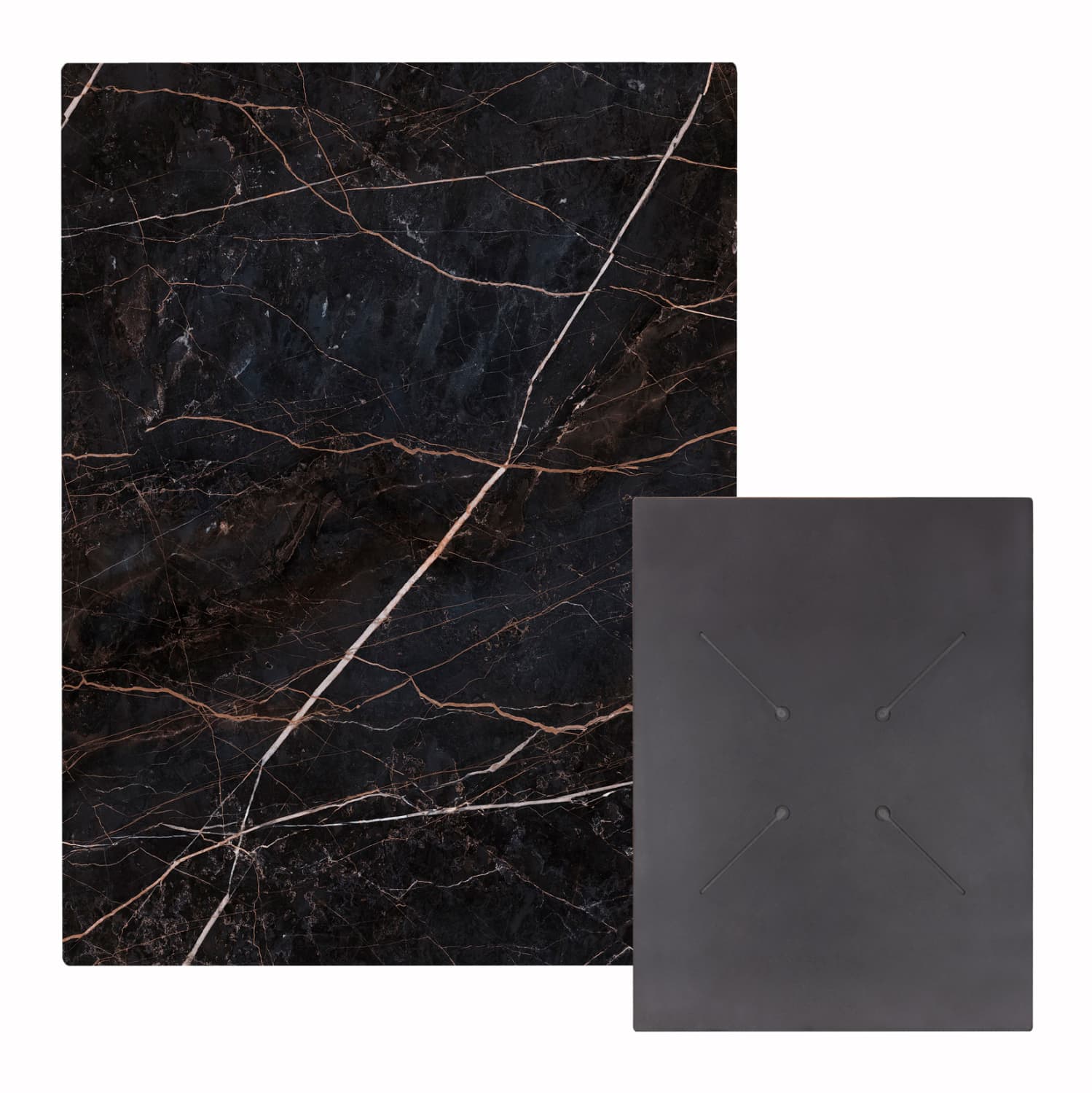 HPL TABLETOP RECTANGULAR IN BLACK MARBLE COLOR 60X80cm