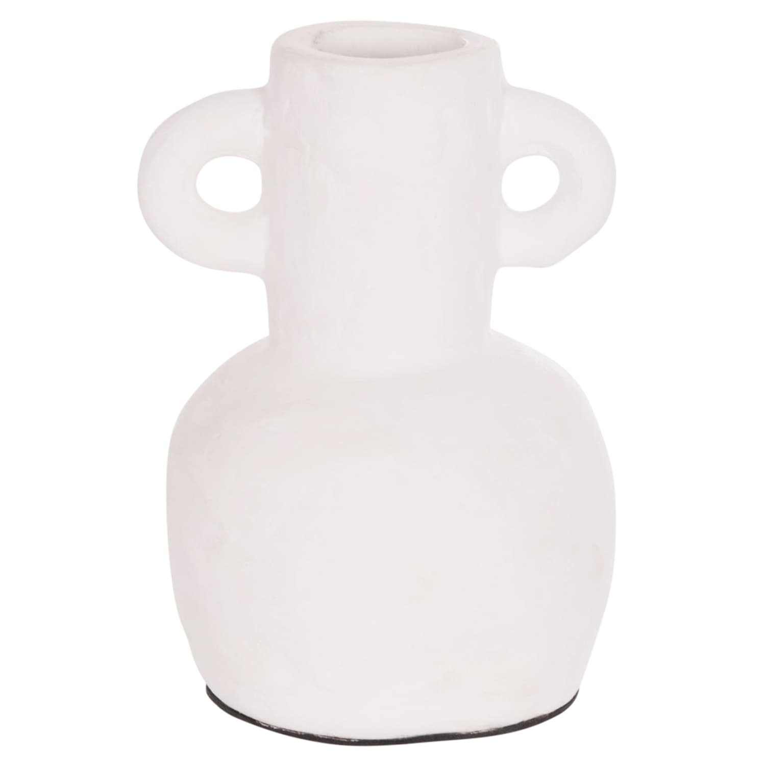 DECORATIVE VASE SERIES CLAYVON TERRACOTTA IN WHITE COLOR Φ14x20Hcm.