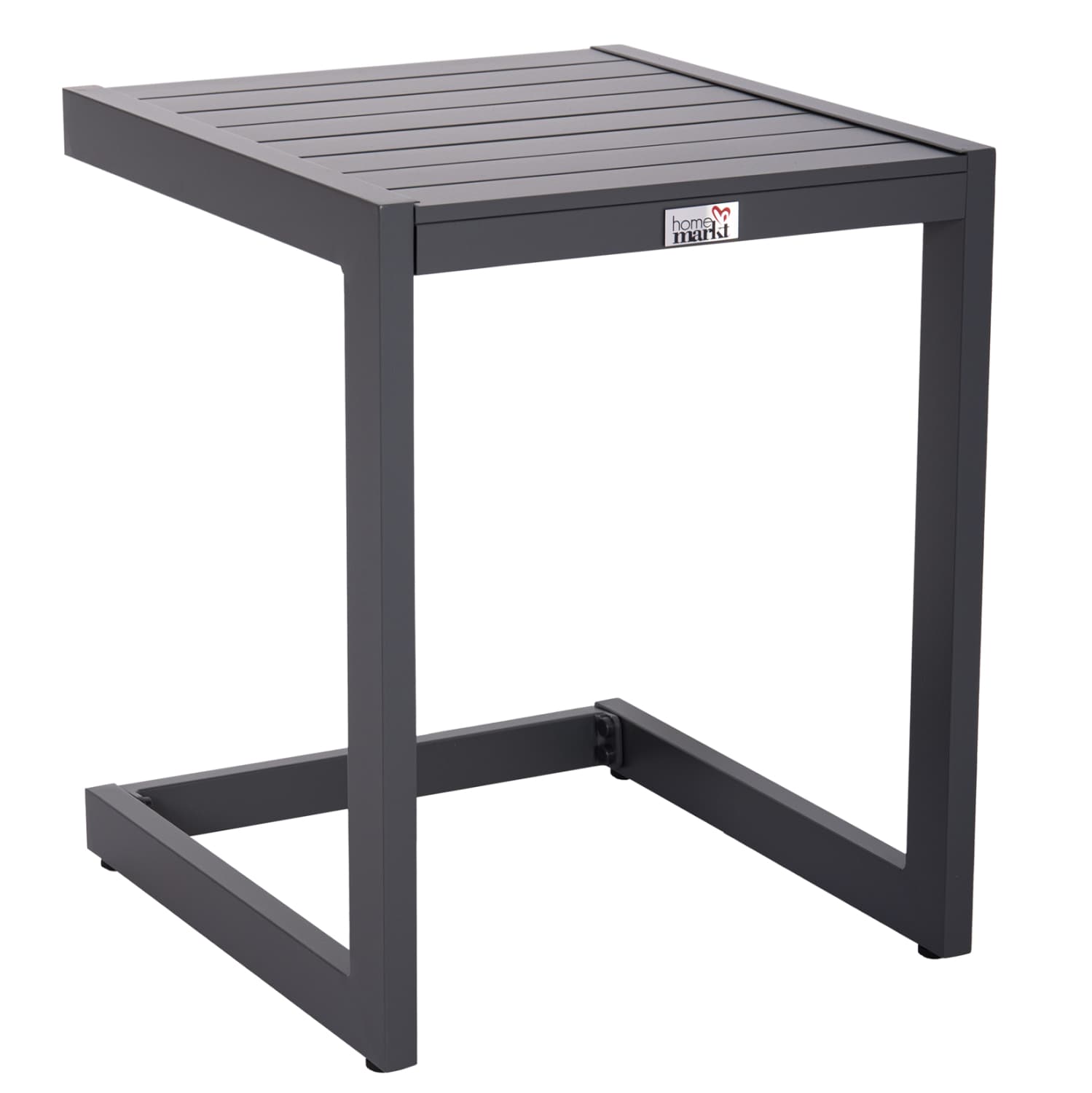 SUNLOUNGER SIDE TABLE BELLING ALUMINUM IN DARK GREY 42x43x53Hcm.